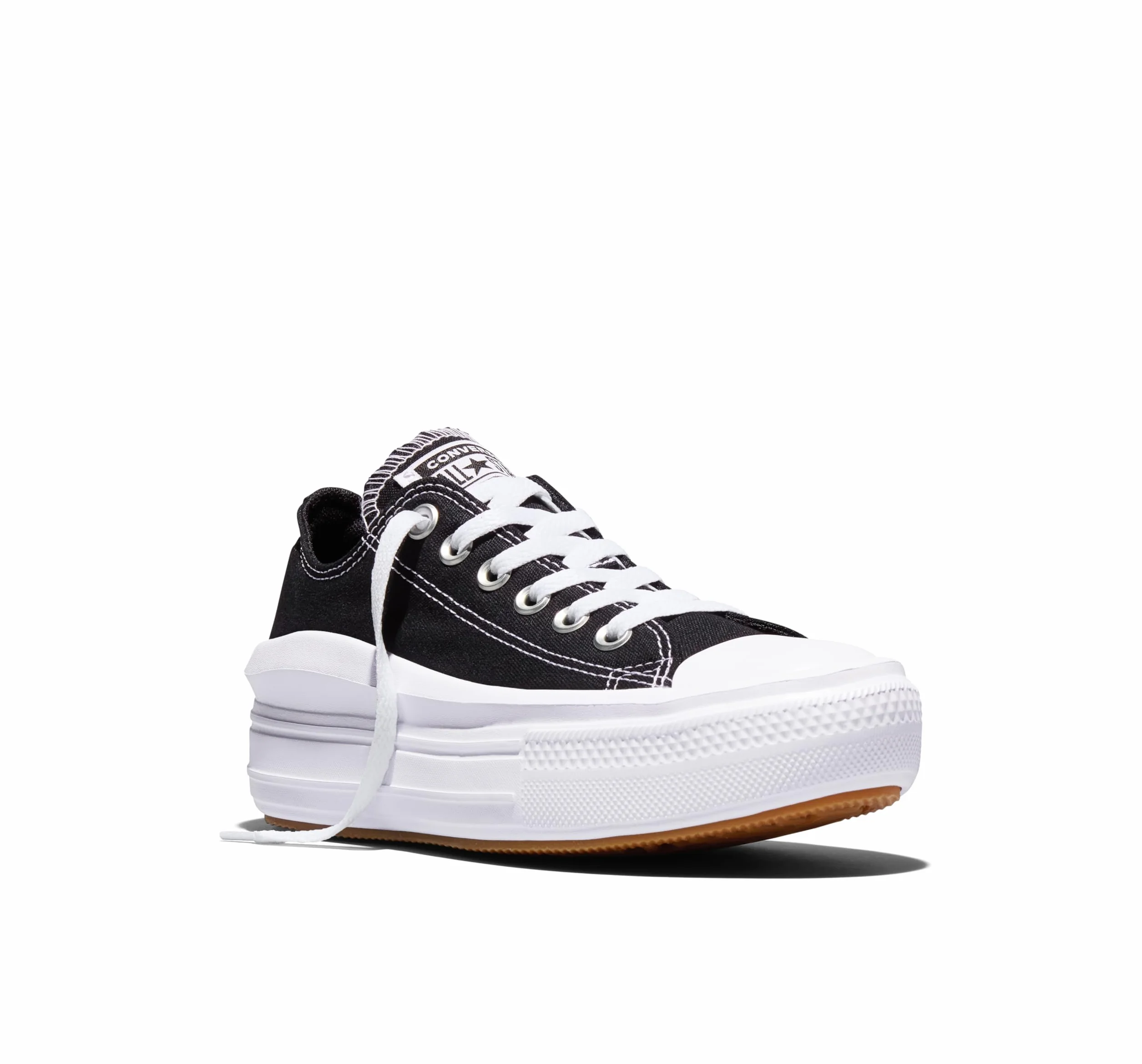 Converse Chuck Taylor All Star Move Canvas Color Ox Trampki Kobiety Czarny Trampki Niskie Shoes