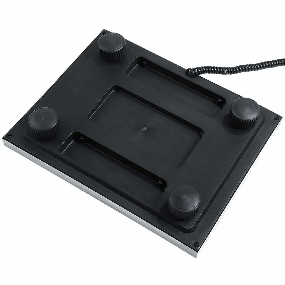Heavy Duty Digital Scale, Heavy Duty 660 lb x 0,1 lb cyfrowa waga pocztowa podstawa ABS ukryty uchwyt regulowana konwersja jednostki 300 kg 30 × 38 × 4 cm