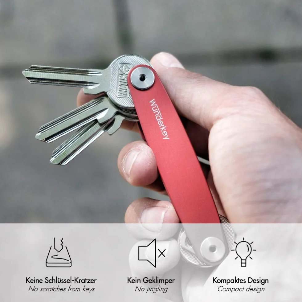 WUNDERKEY® - Organizer na Klucze Premium Made in Germany | Etui na Klucze | Kółko na Klucze