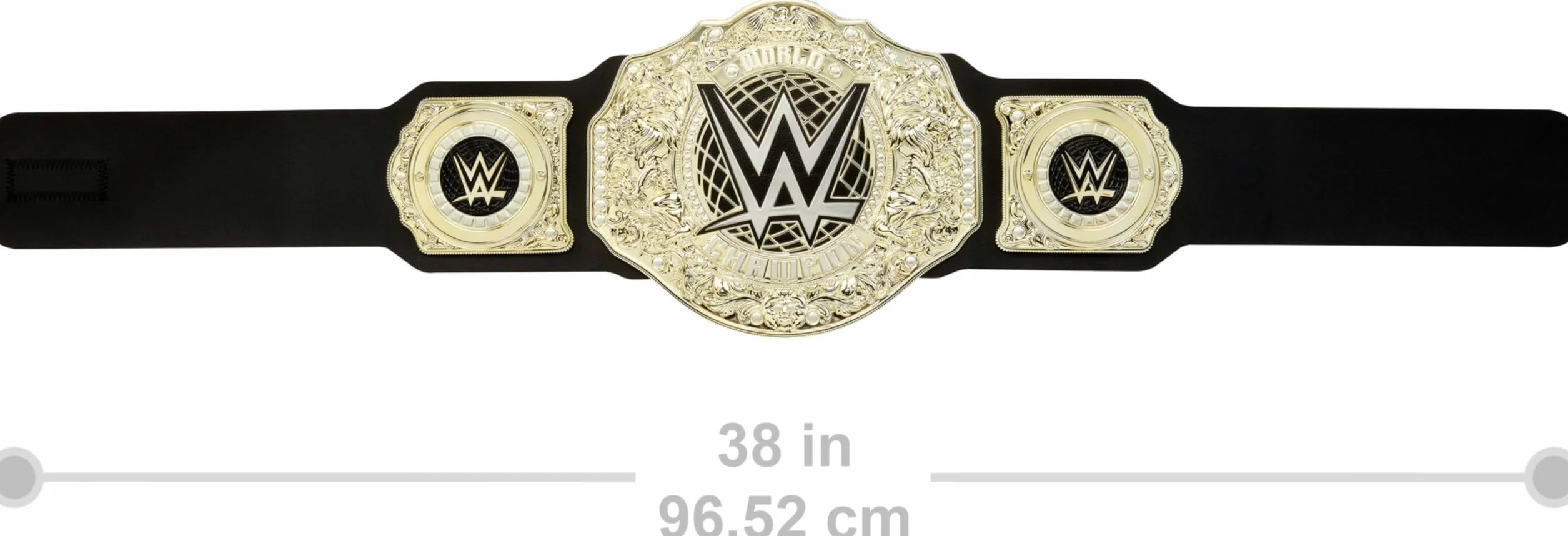 Mattel WWE Heavy Weight Mistrzostwa Świata Pas WWE, imitacja mistrza świata w wadze ciężkiej, imitacja i przebranie, pasek ze skóry PU ponad 90 cm z wyjątkowym dopasowaniem, HYF18