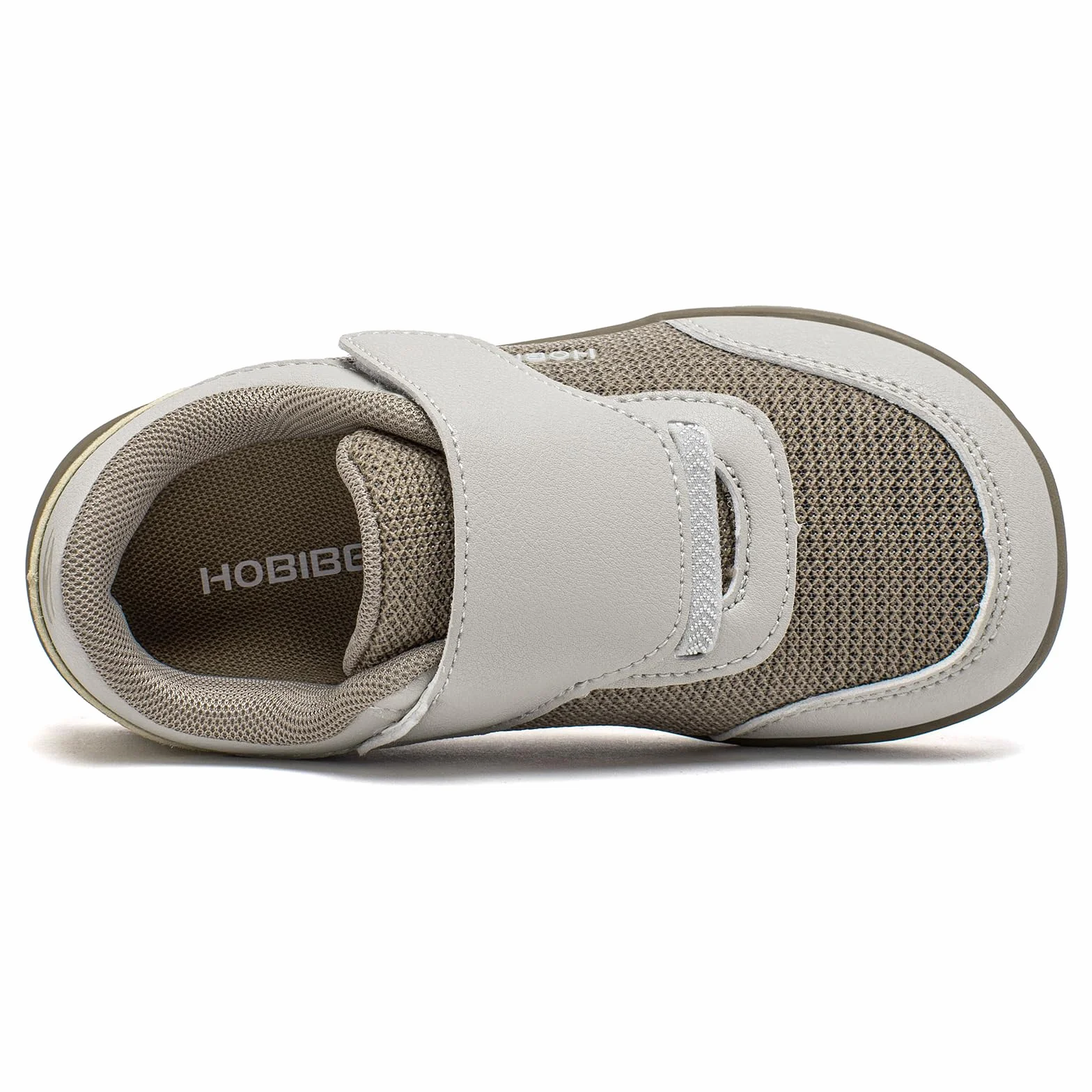 HOBIBEAR Dziecięce buty do chodzenia boso, szerokie trampki, dla chłopców i dziewczynek, oddychające, antypoślizgowe, minimalistyczne buty do chodzenia z zapięciem na rzepy, wygodne buty do chodzenia