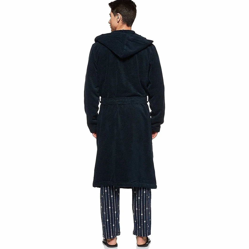 Tommy Hilfiger szlafrok kąpielowy Mężczyźni Icon Hooded Bathrobe