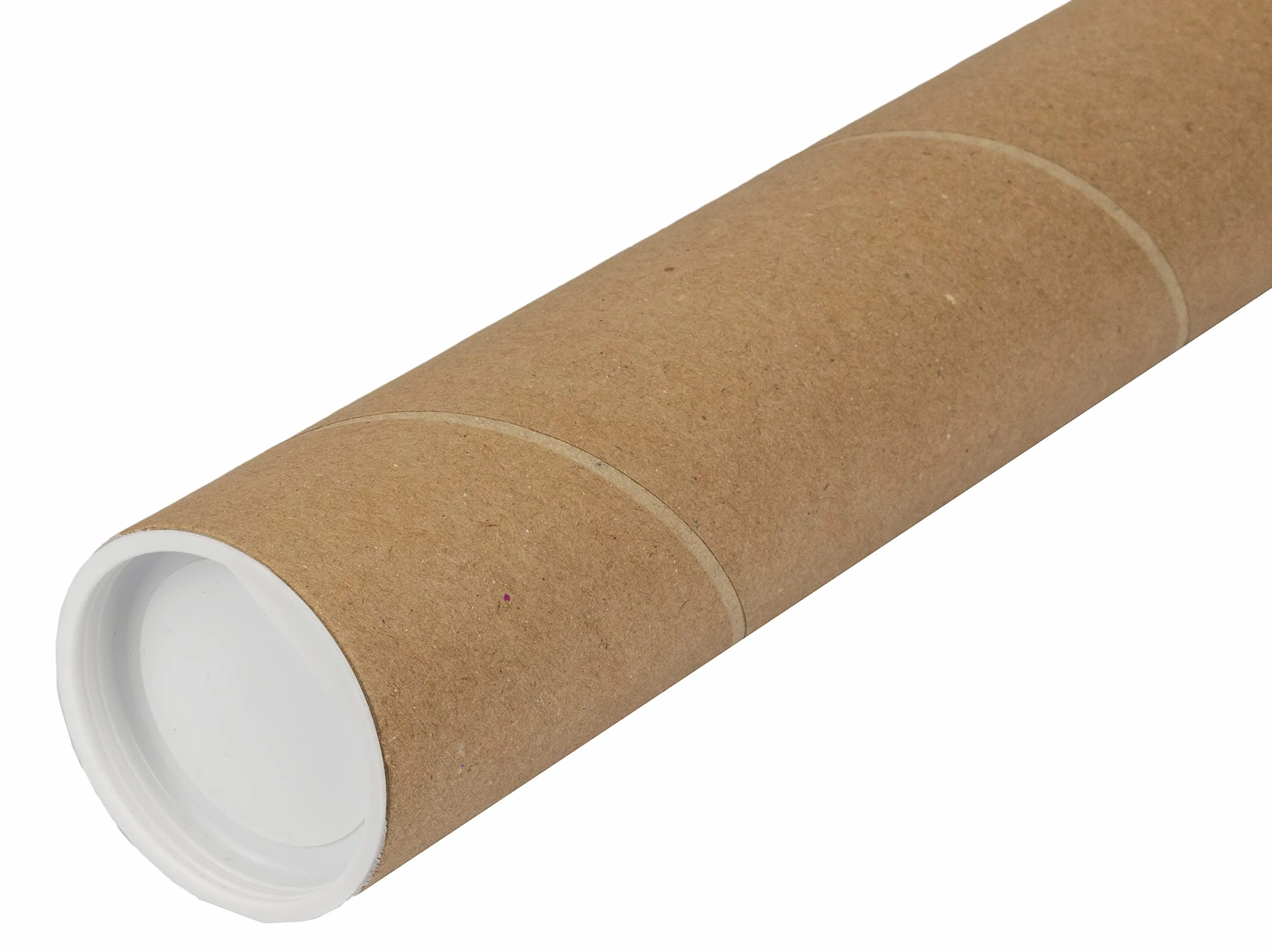 V1 TRADE Rolka wysyłkowa 55 cm, Ø 5 cm, praktyczny materiał opakowania z pokrywkami do rysunków i plakatów – bezpieczne opakowanie do DIN A2