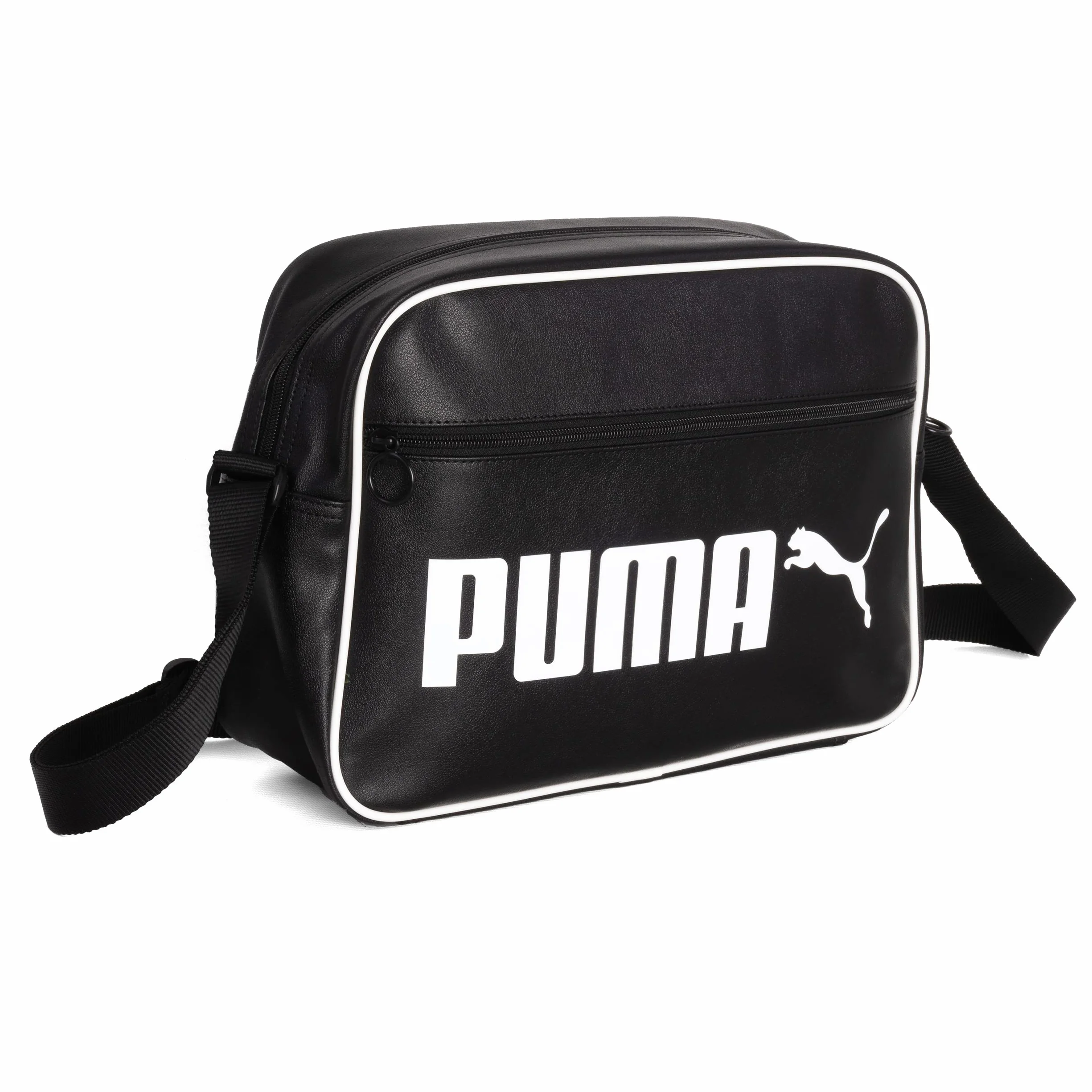 PUMA Torba - torba na ramię - Campus Reporter Retro Bag - Limitowany brelok, czarny, Einheitsgröße