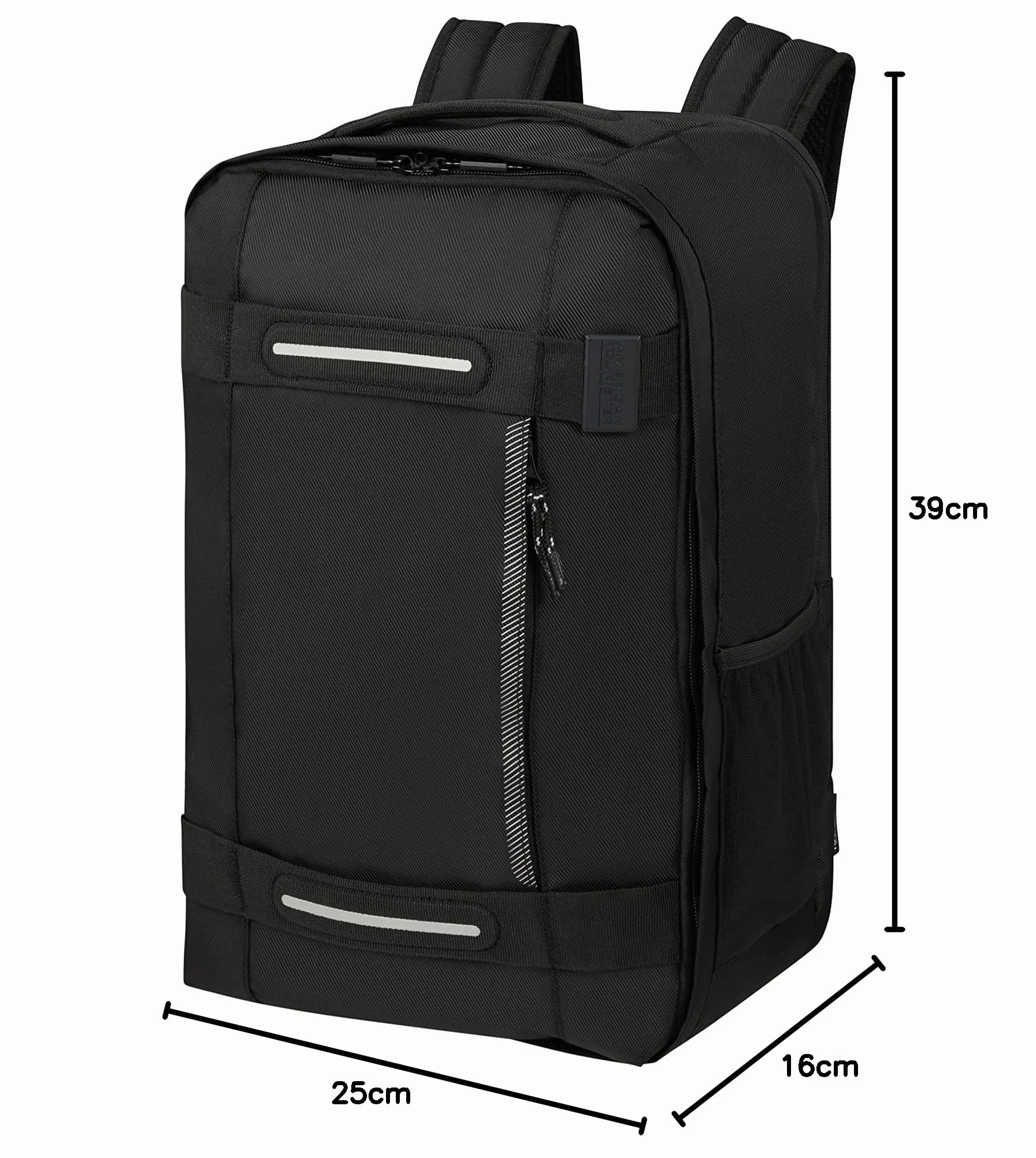 American Tourister Urban Track - Torba podręczna Ryanair 25 x 20 x 40 cm, 24.5 L, 0.50 kg, Bagaż podręczny, Plecak samolotowy S Underseater, Czarny asfaltowy