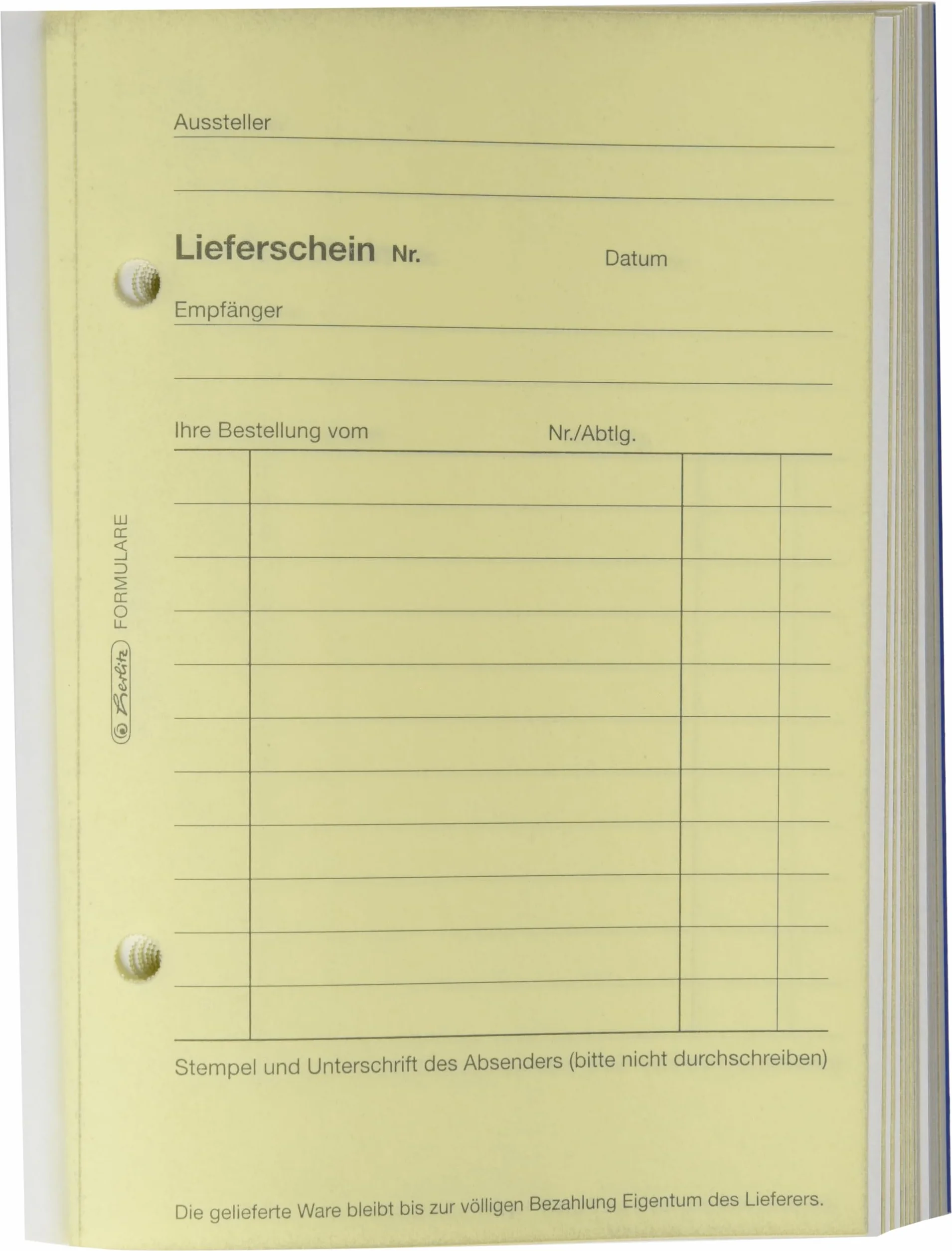 Herlitz zeszyt do dokumentacji dostawy 202, samokopiujący, A6, 2 x 40 kartek