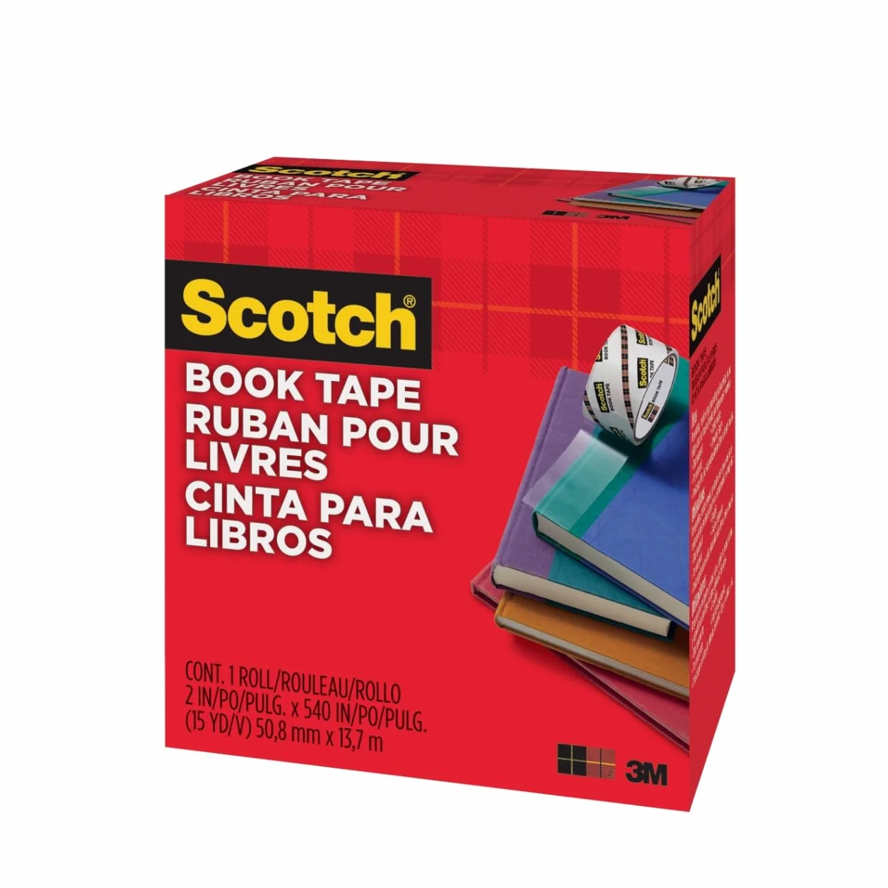 Scotch Book Tape Boxed-2"X15yd