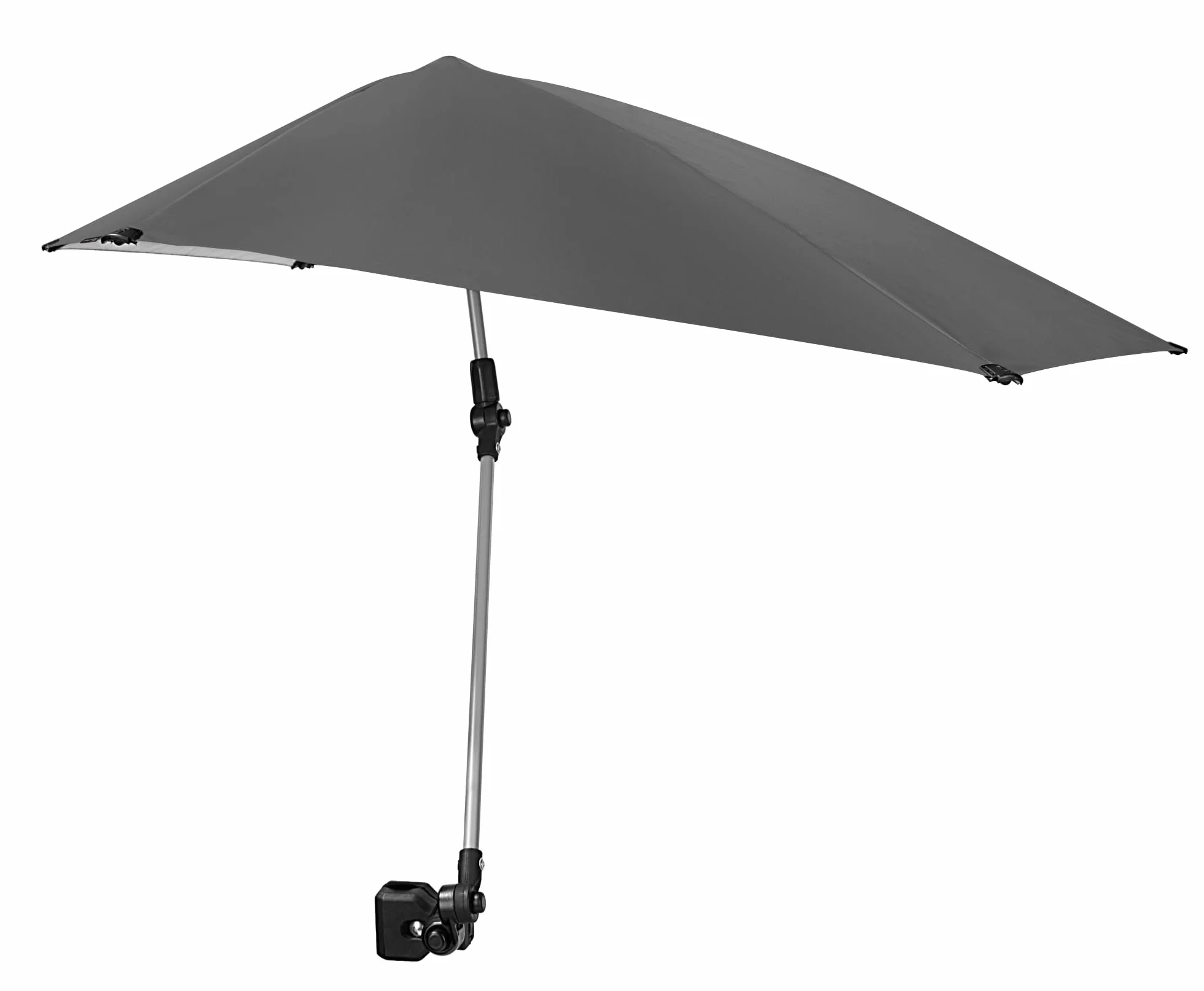 Versa-Brella UPF 50+ Parasol przeciwsłoneczny, przenośny, do sportu i aktywności na świeżym powietrzu, bezpieczny zacisk, obracany o 360 stopni dla maksymalnej ochrony, kompaktowy, z futerałem