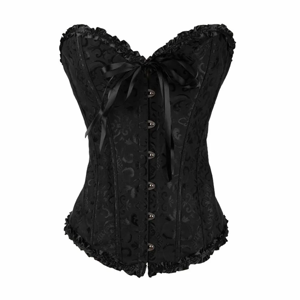 Średniowieczny damski gorset wyszczuplający w stylu vintage modelujący gorset wyszczuplający top z tworzywa sztucznego kość zakrzywiony pas gorsetowy impreza trenażer talii elastyczny pas ściągający