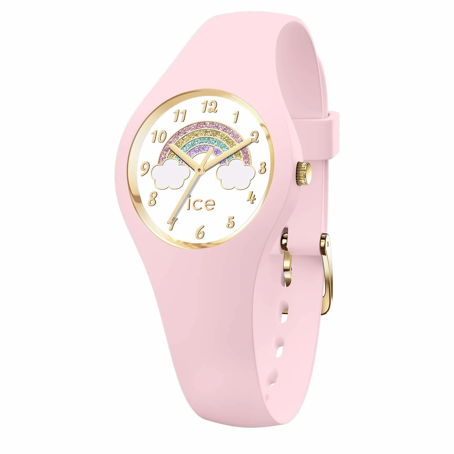 Ice-Watch - ICE fantasia Rainbow pink - Dziewczęcy różowy zegarek z silikonowym paskiem - 018424 (Extra Small)