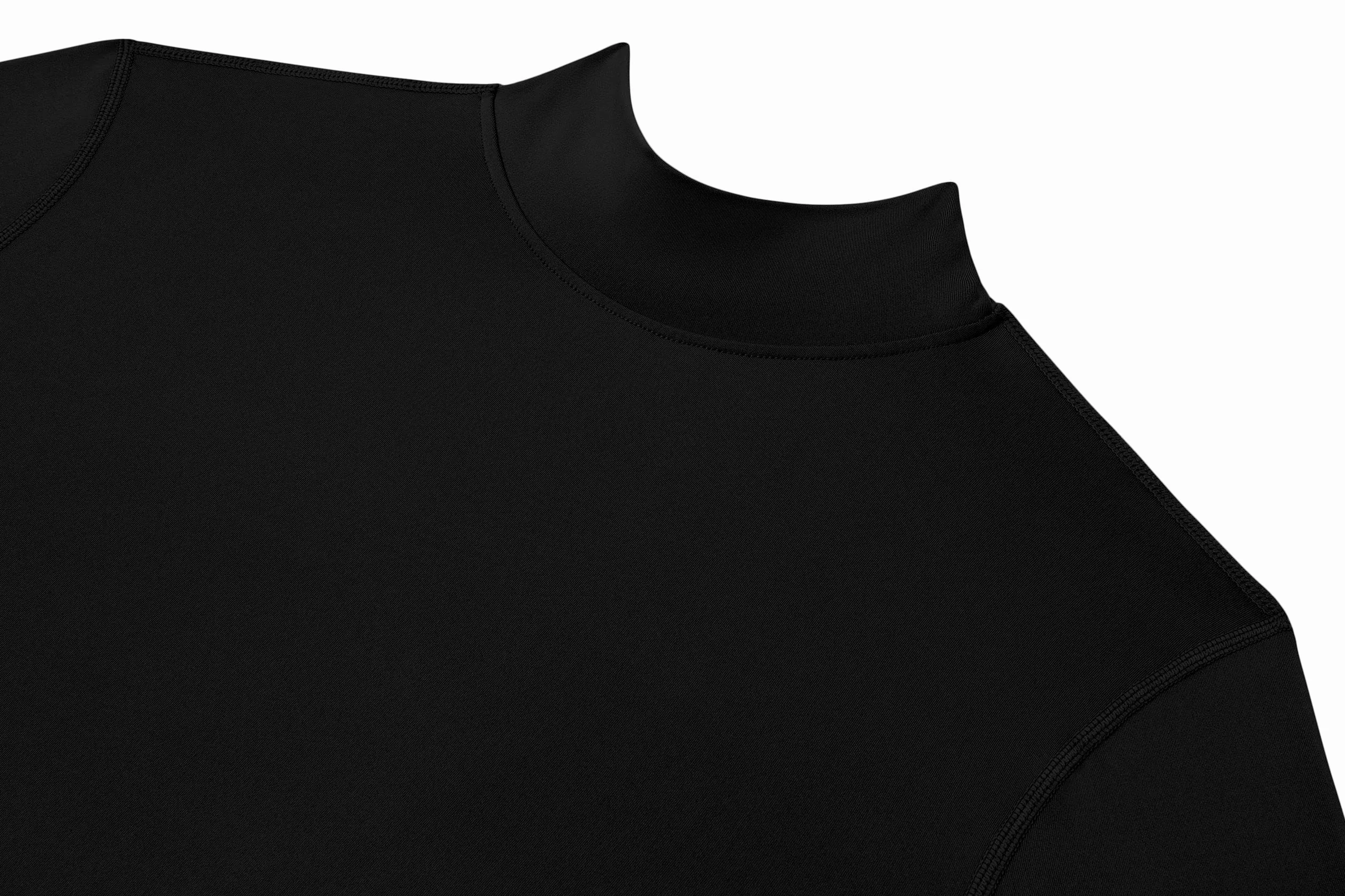 Meskie Compression Koszulka podkoszulka z dlugim rekawem Base Layer - Mock Neck