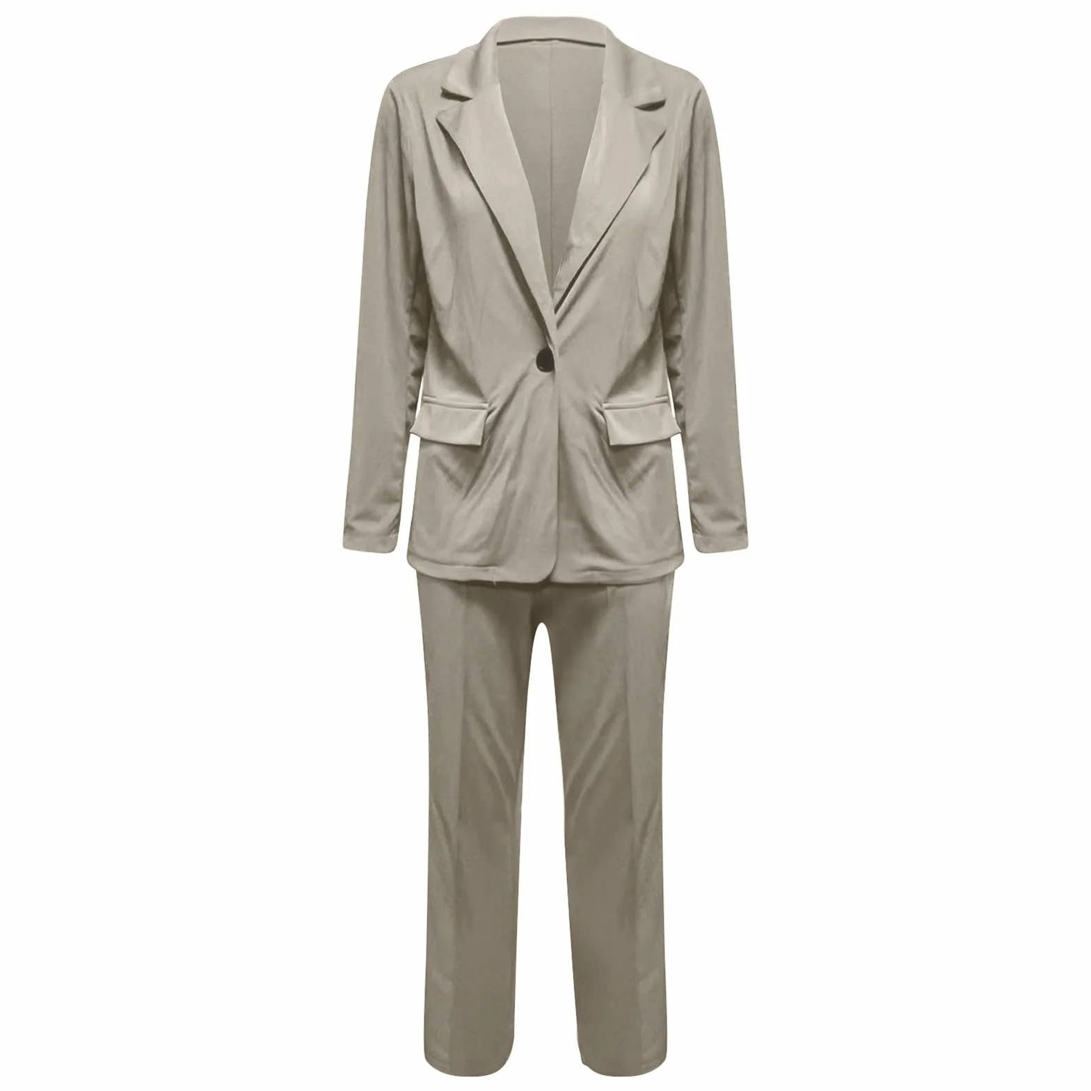 Damskie spodnie, elegancki garnitur biznesowy, zestaw dużych rozmiarów, klapy do biura, blezery, 2-częściowy garnitur slim fit, odświętny, sportowy strój uliczny