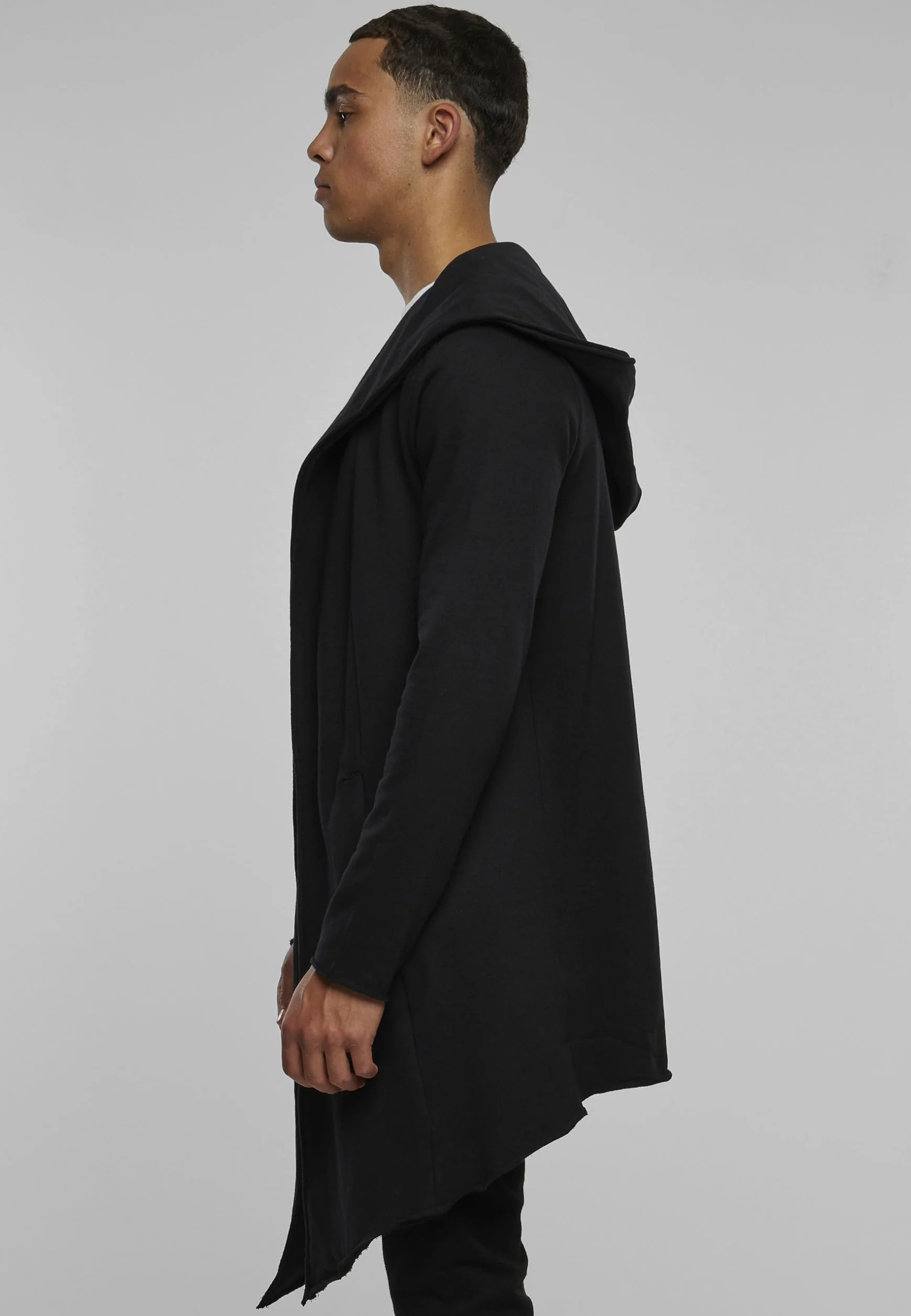 Urban Classics M?ska kurtka z d?ugim r?kawem Open Edge Cardigan z dzianiny, czarny, M