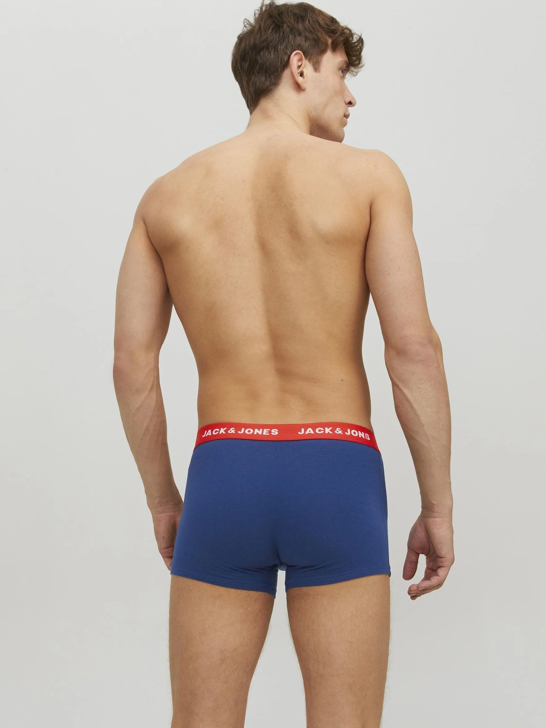 Jack & Jones Jaclee Męskie Obcisłe Bokserki, Wielokolorowy, L / 5 sztuk