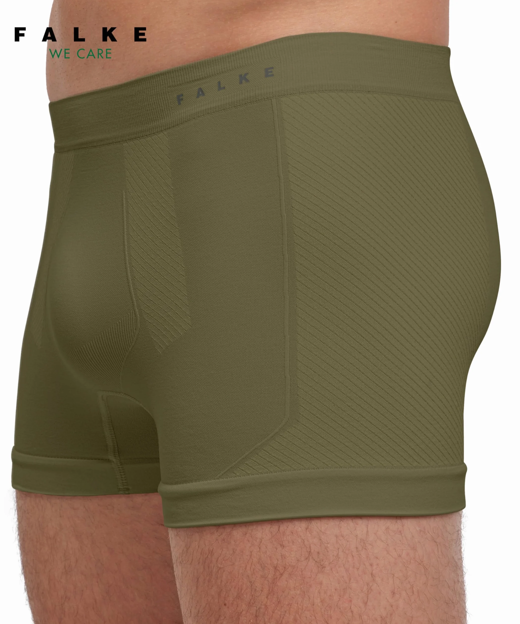 FALKE Mężczyźni Warstwa podstawowa (bielizna) Warm M Bx materiał funkcyjny szybkoschnące chłodzące 1 Sztuka, Zielony Herb 7754, S