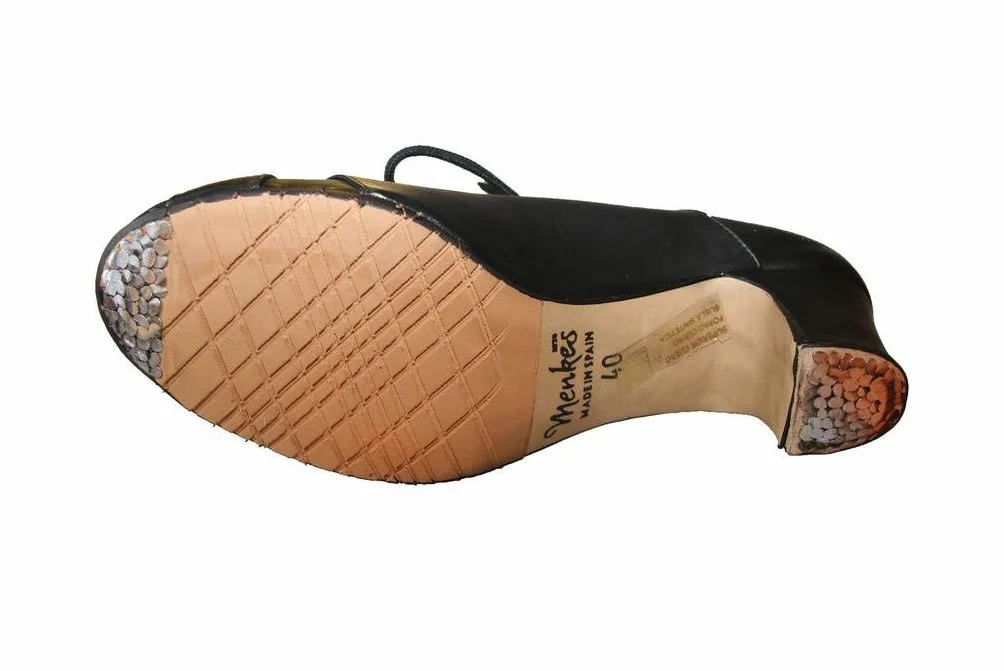 Flamenco buty dla początkujących, model Calé, damskie, skórzane, z gwoździami
