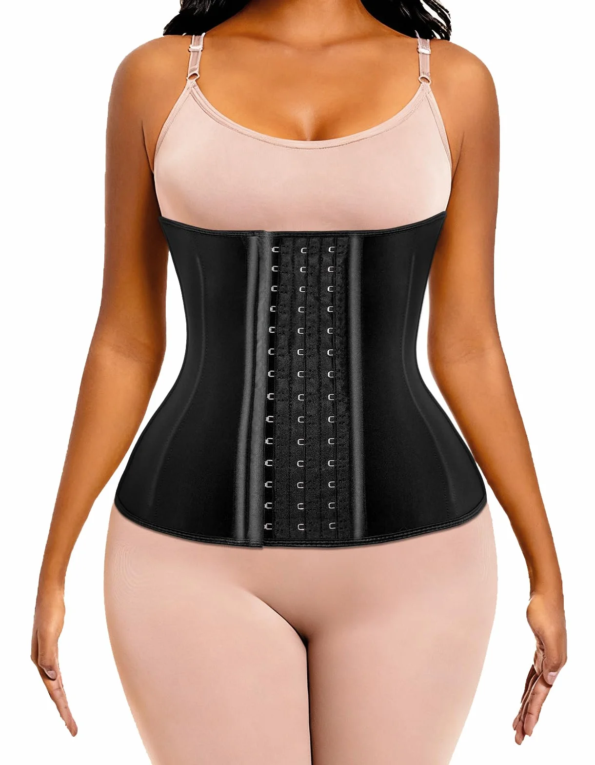 ECOWALSON Waist Trainer for Women Corset Cincher Body Shaper Girdle Trimmer with Steel Bones Extender