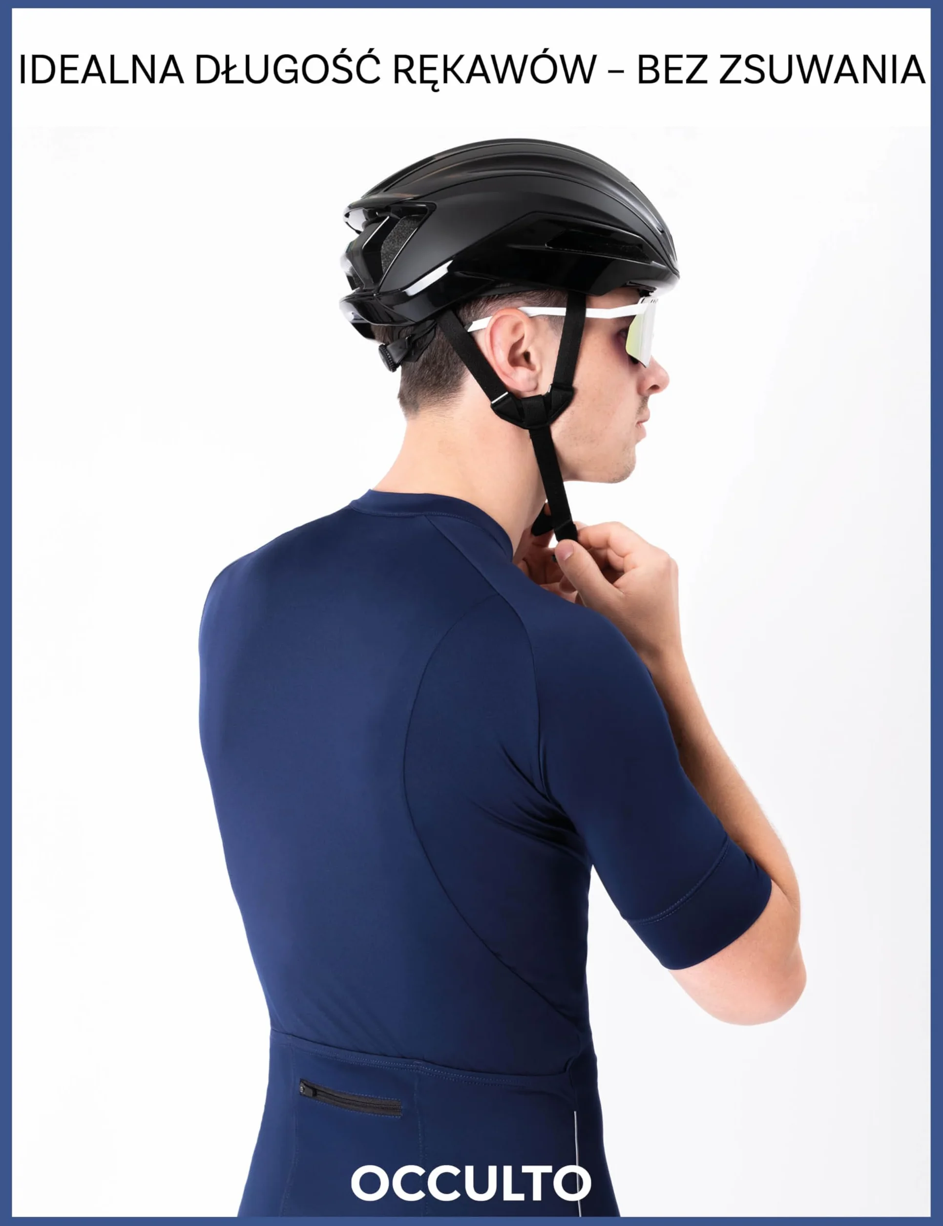 Occuto Męska Koszulka Rowerowa z Krótkim Rękawem (model: Milano)
