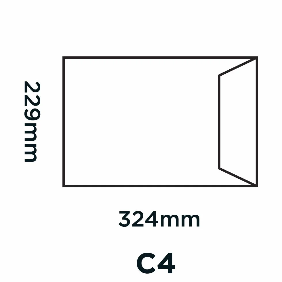 Blake Everyday 324 X 229 Mm 90 gsm Kieszeń Samozamykające 12891/25 Pr Biały Pakiet 500