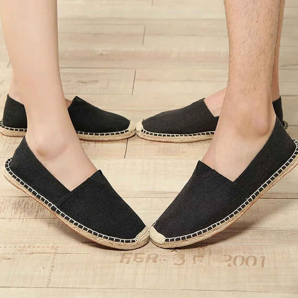 M&Catree Płócienne buty espadryle dla mężczyzn kobiet na co dzień wsuwane mokasyny płaskie trampki do jazdy