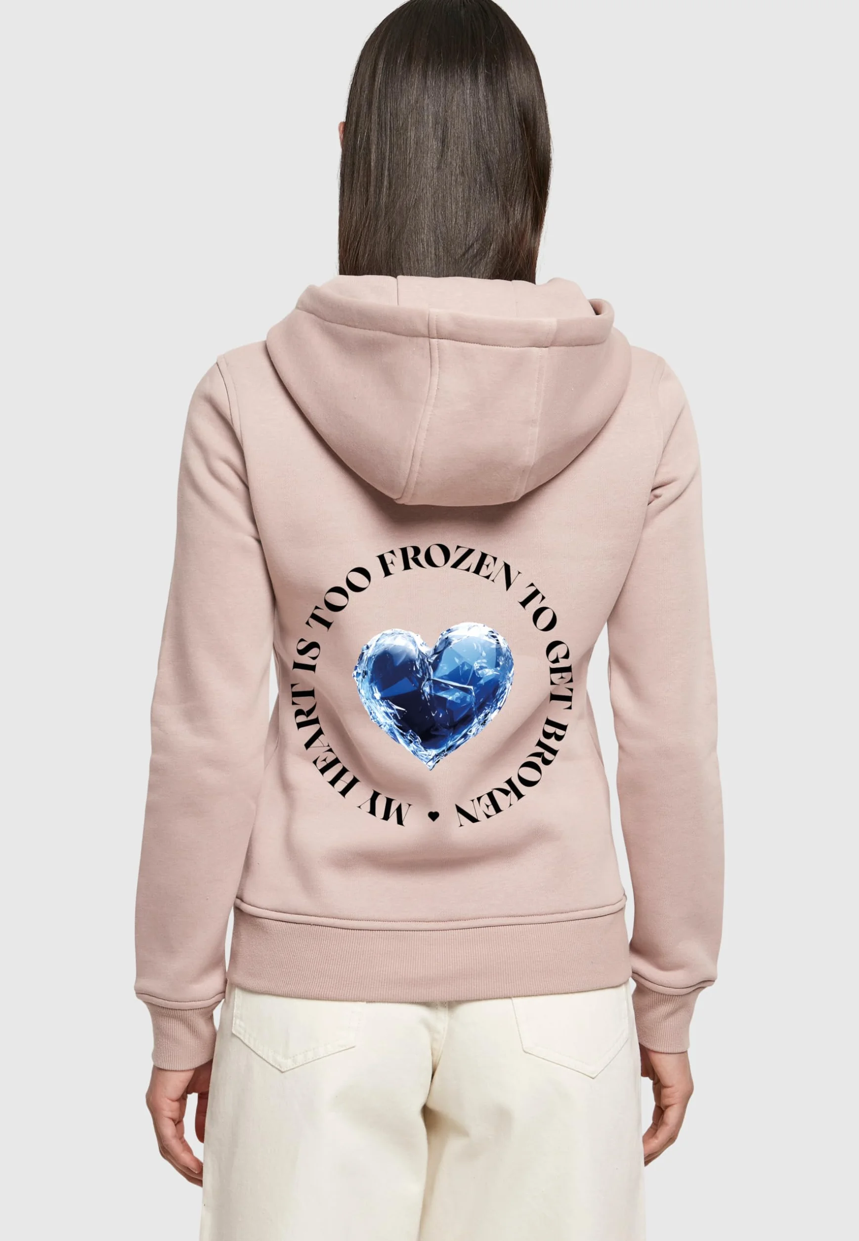 Miss Tee Too Frozen damska bluza z kapturem, Duskrose, L