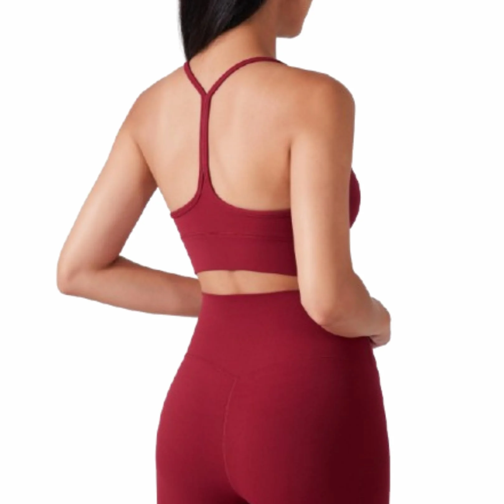 Kobiety 2 -częściowe Zestawy Treningowe Slim Sports Bra Set Butt Lift Yoga Stroje Gym Leggins Suit