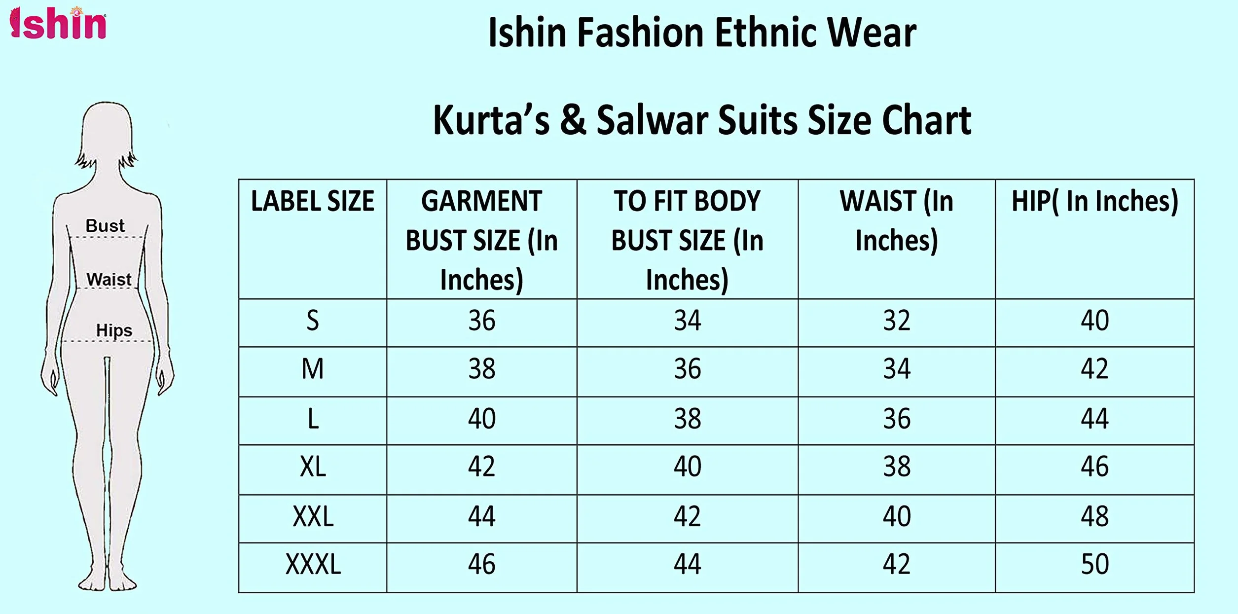 ishin Damska kurta z wiskozy Rayon Anarkali zdobiona