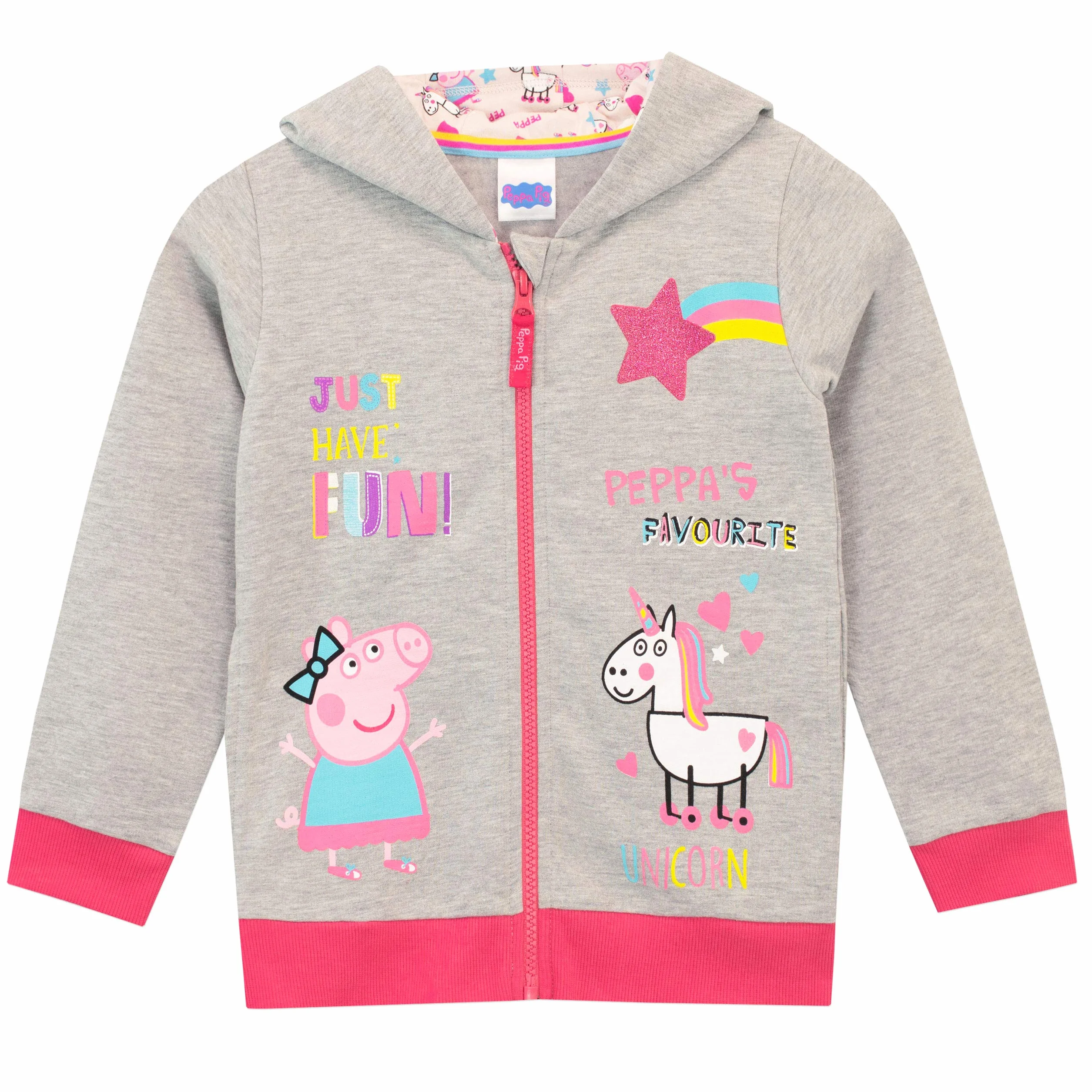 Peppa Wutz Dziewczęca bluza z kapturem i legginsy Peppa