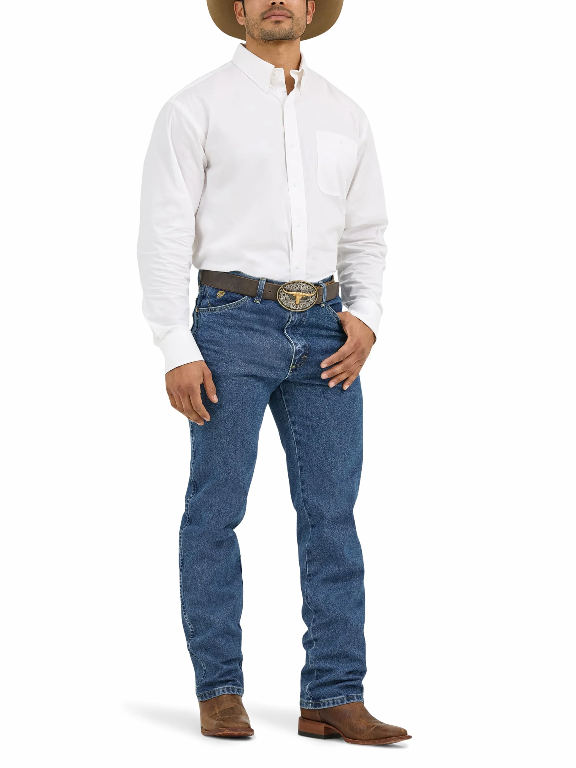 Wrangler Big & Tall George Strait Cowboy Cut Regular Fit Jean - Dżins Mężczyźni