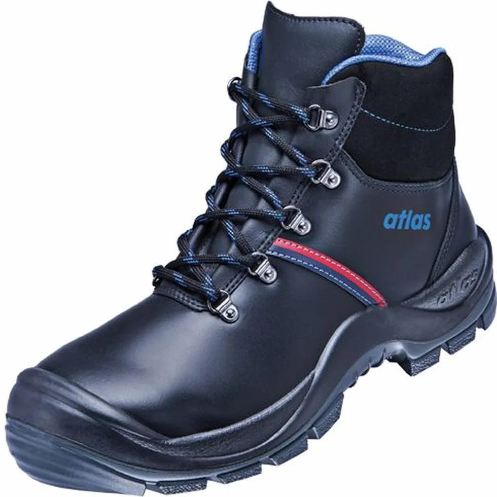 Atlas Męskie buty ochronne BAU 500, czarny, 43 EU