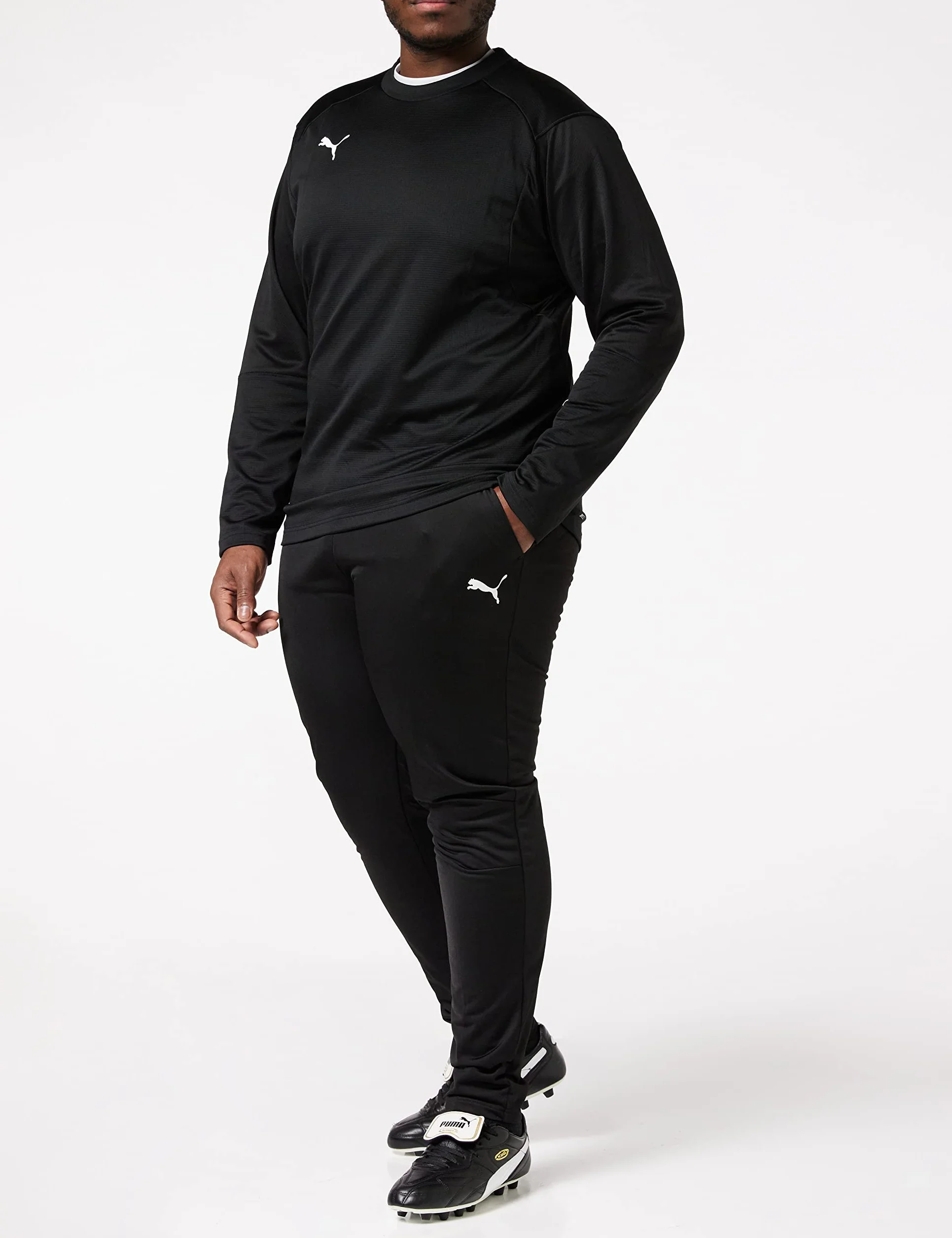 Puma Mężczyźni Liga Sideline Poly Core 655770 03 Spodnie, Czarny, XL