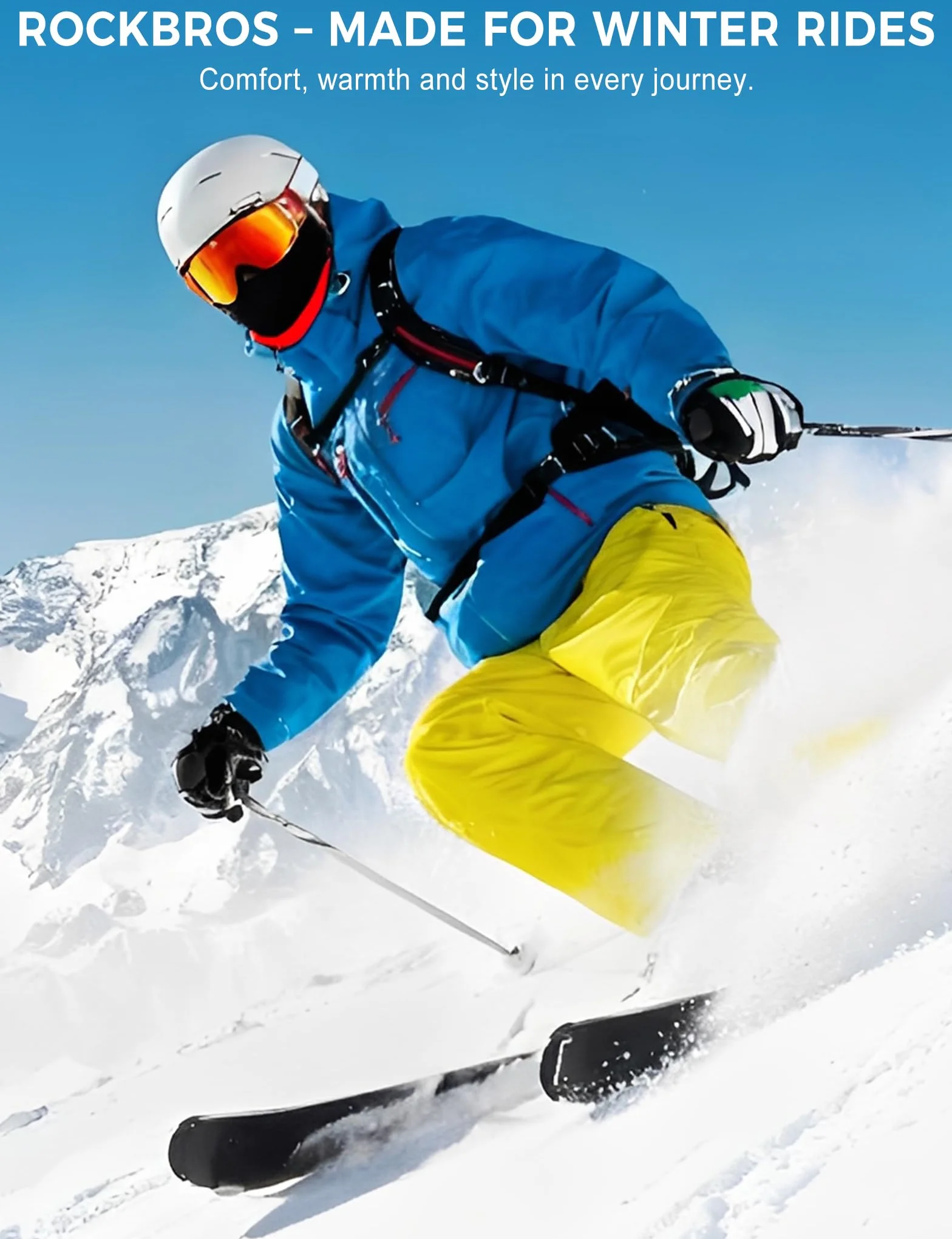 ROCKBROS Zimowa czapka rowerowa Czapka pod kask dla mężczyzn i kobiet, wiatroodporna czapka termiczna pod kask z polarową podszewką i otworem na okulary