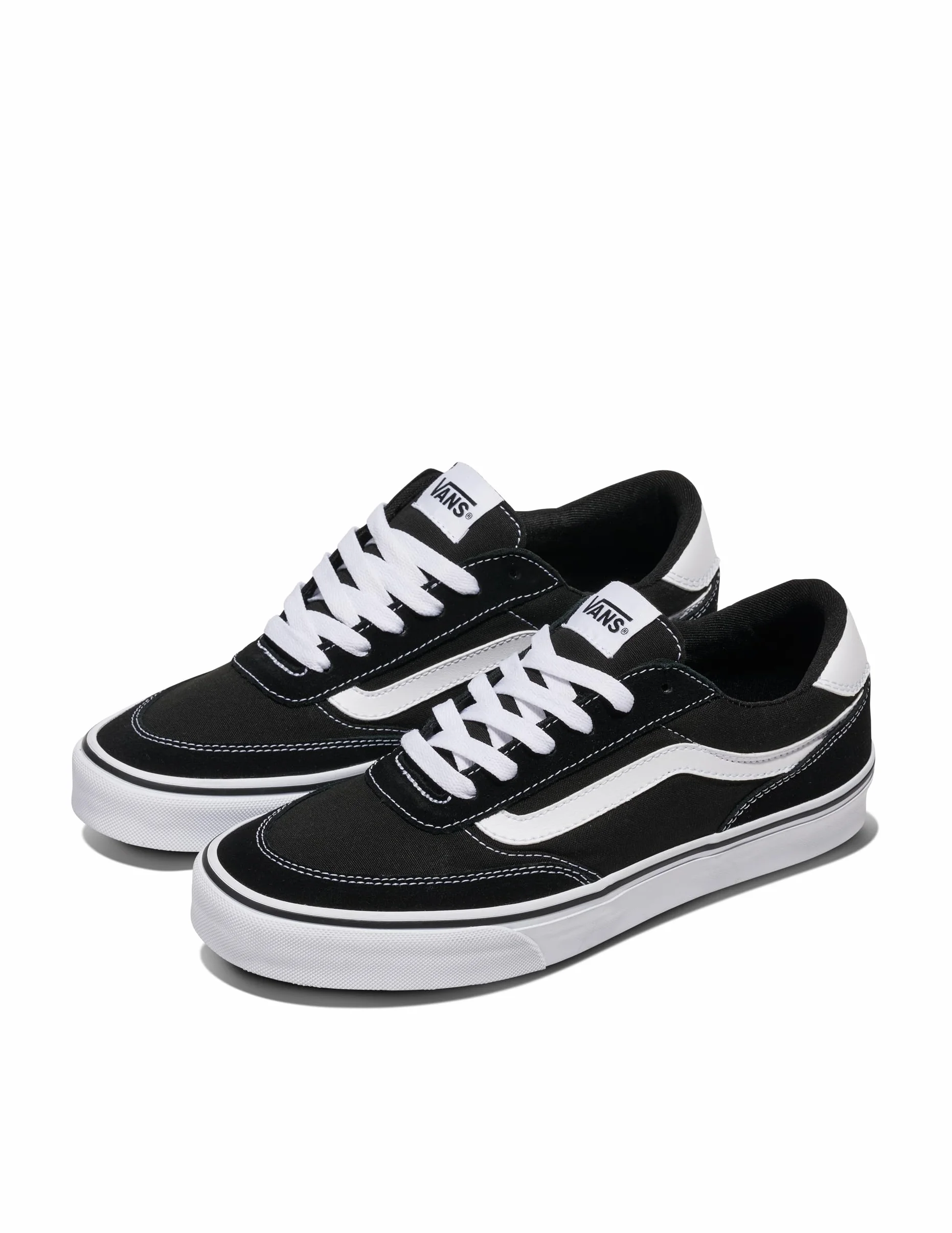 Vans Męski Buty Sportowe Brooklyn Suede, Black/White