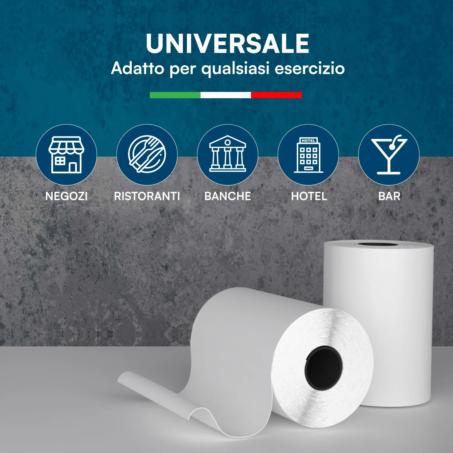 10 rolek termotransferowych o wymiarach 57x20 w jakości premium, idealne do urządzeń Nexi, Nexa, Sumup POS i innych kompatybilnych urządzeń POS (10)
