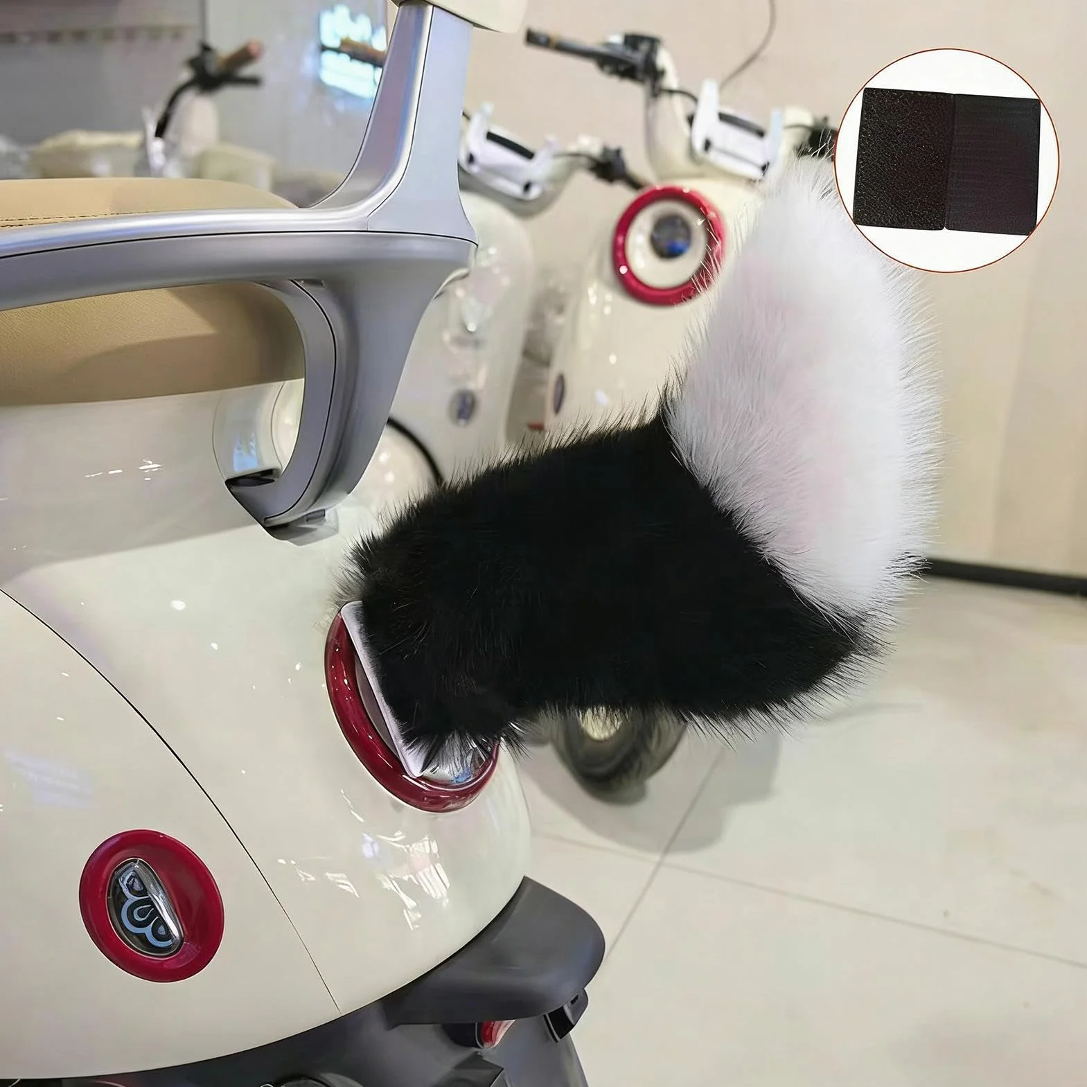 Elektryczny ogon do ruchomego cosplayu, dekoracja zewnętrzna samochodu, kudłaty ogon do motocykla, na codzienne spacery, rowerzysta imprezy sceniczne, karnawał