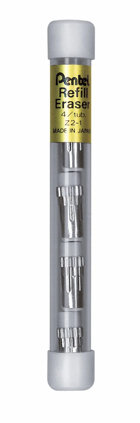 PENTEL zapasowa gumka do ołowników, zawartość: 4 sztuki (Z2-1N)