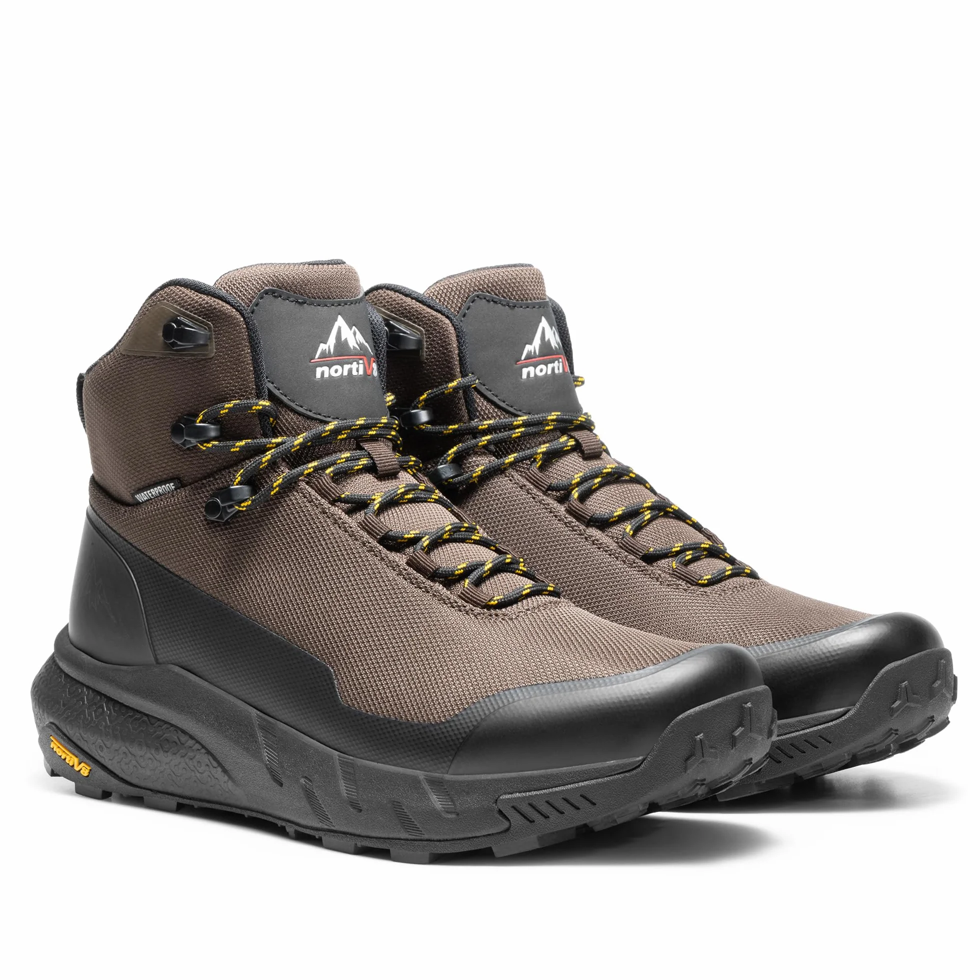 NORTIV 8 Męskie średnie wodoodporne buty turystyczne outdoorowe lekkie oddychające buty trekkingowe kemping alpinizm buty hydrotrek