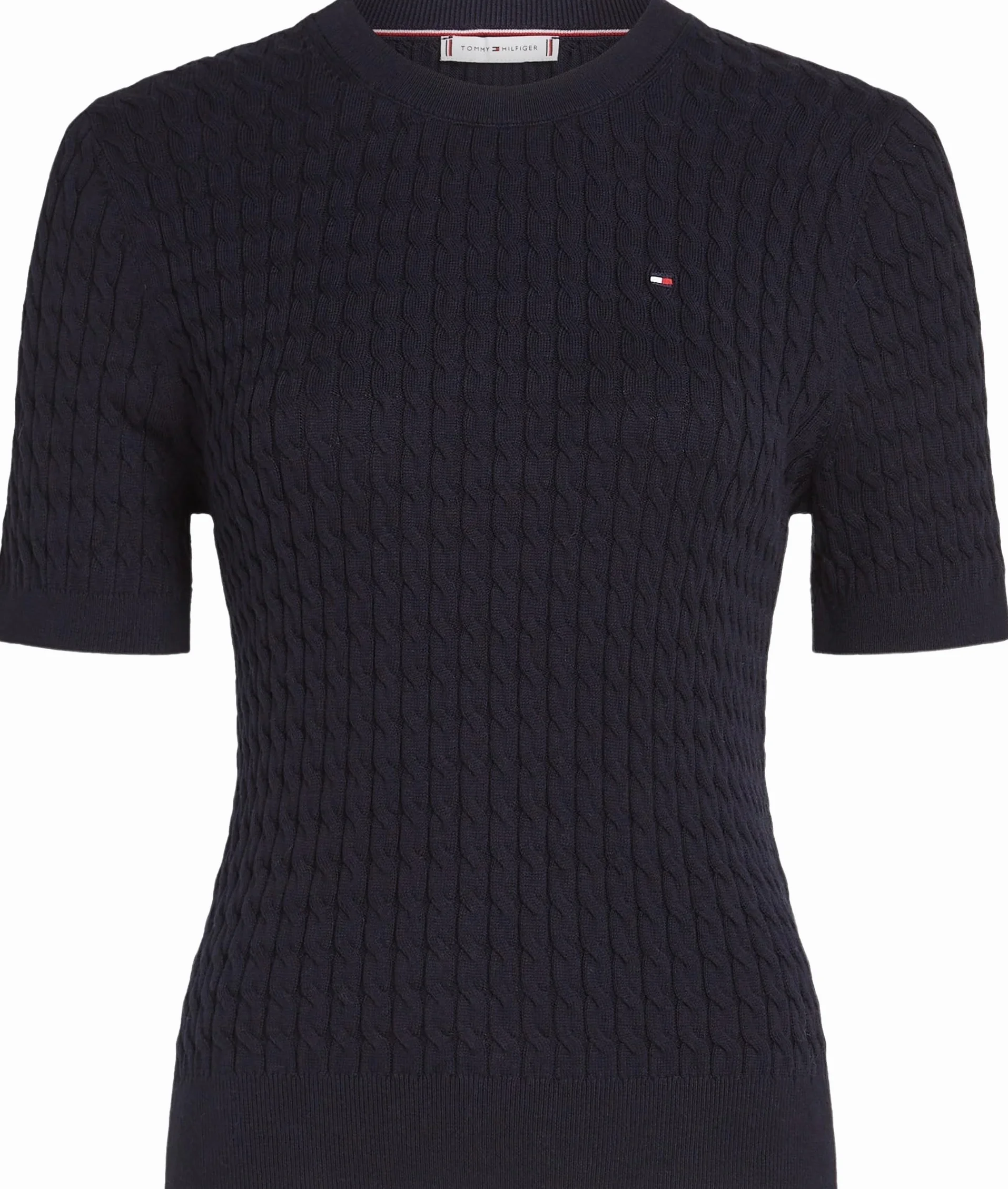 Tommy Hilfiger Sweter pullover Kobiety Kabel Co C-nk Ss Swt Ww0ww41787