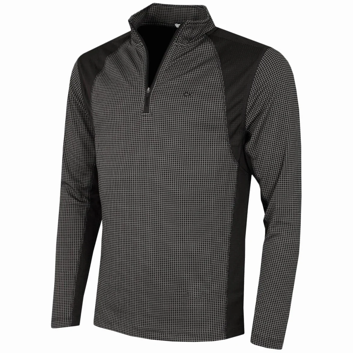 Calvin Klein Meska Micro Grid Half Zip Mid Layer