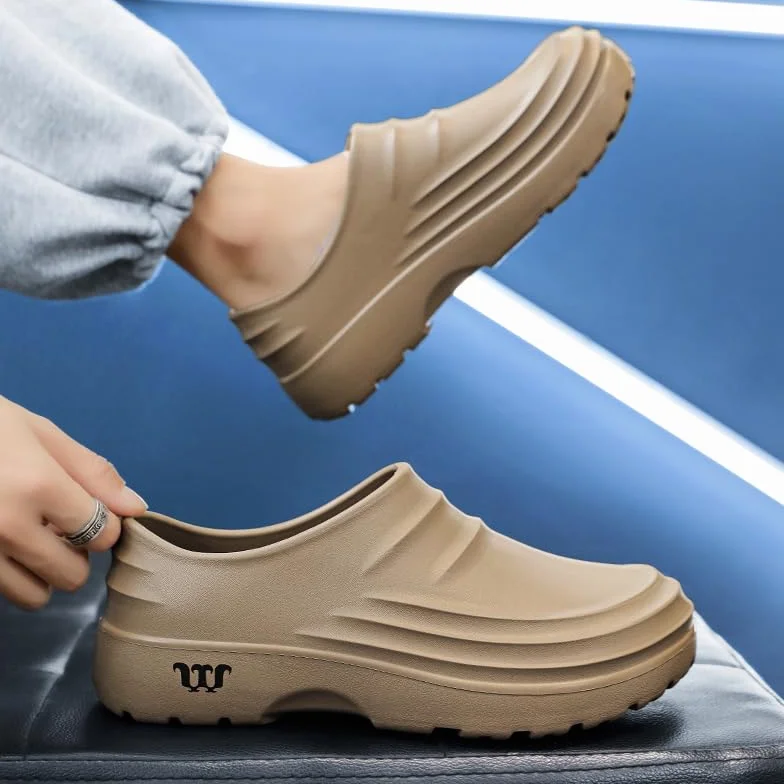 Antypoślizgowe buty kuchenne dla kobiet i mężczyzn – odporne na olej i wodoodporne buty do gotowania z antypoślizgową gumową podeszwą, wygodne klapki robocze i męskie chodaki do użytku w gastronomii