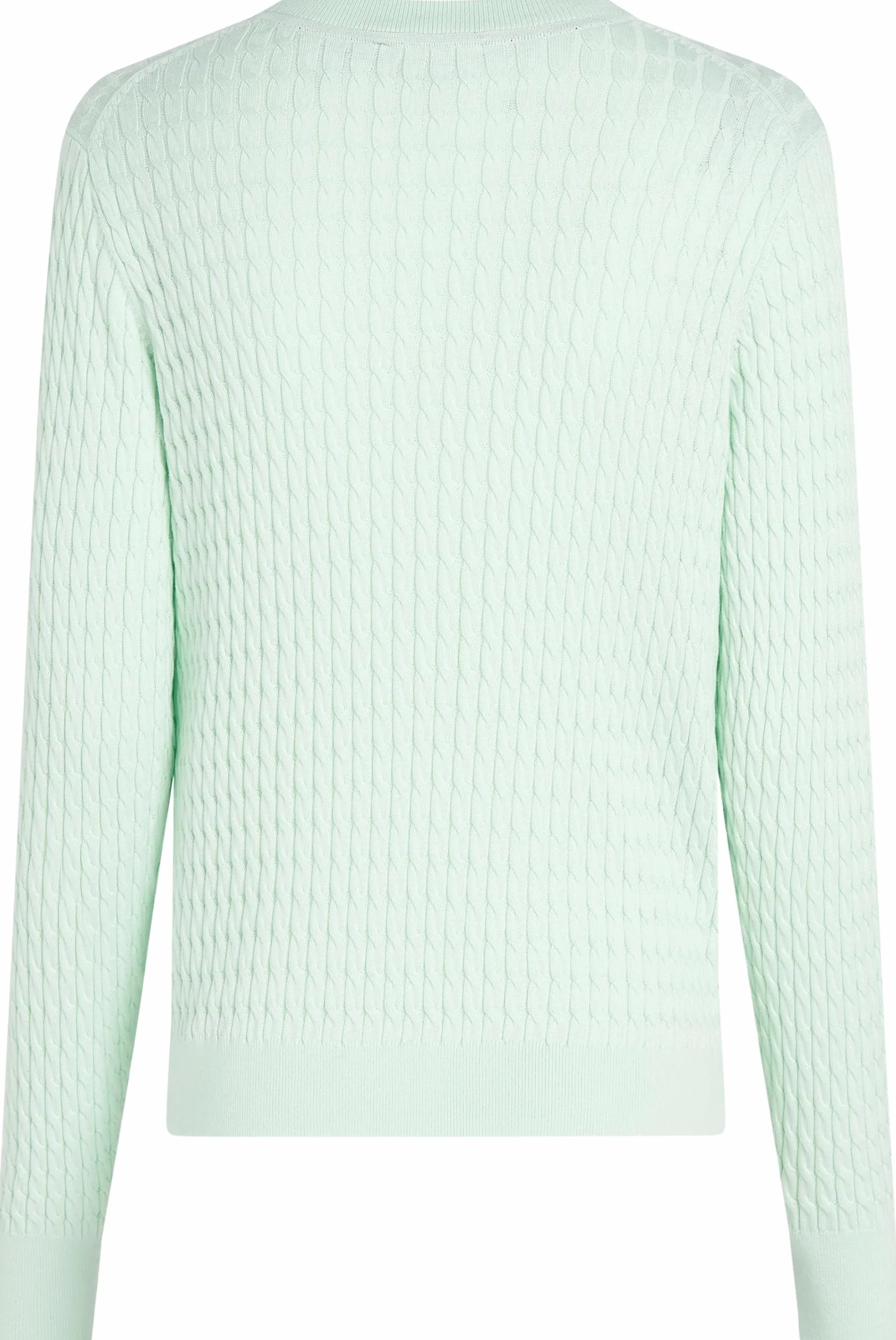 TOMMY HILFIGER Damski sweter CO Cable C-NK LS WW0WW44993, Zielony (opal zielony), XL