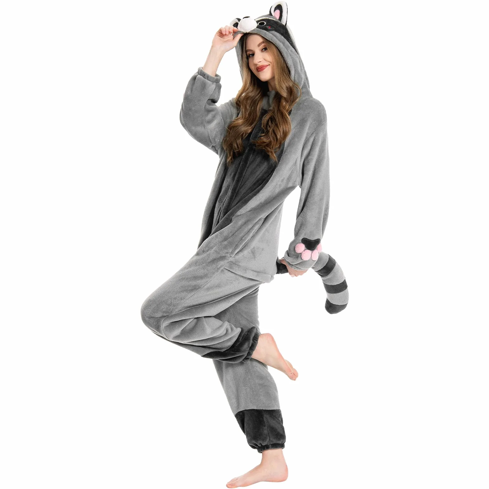 OLAOLA Onesies dla dorosłych, uniseks, nowość piżama, kostium na Halloween, miękka, wygodna odzież domowa, bielizna nocna, jednoczęściowa piżama, cosplay