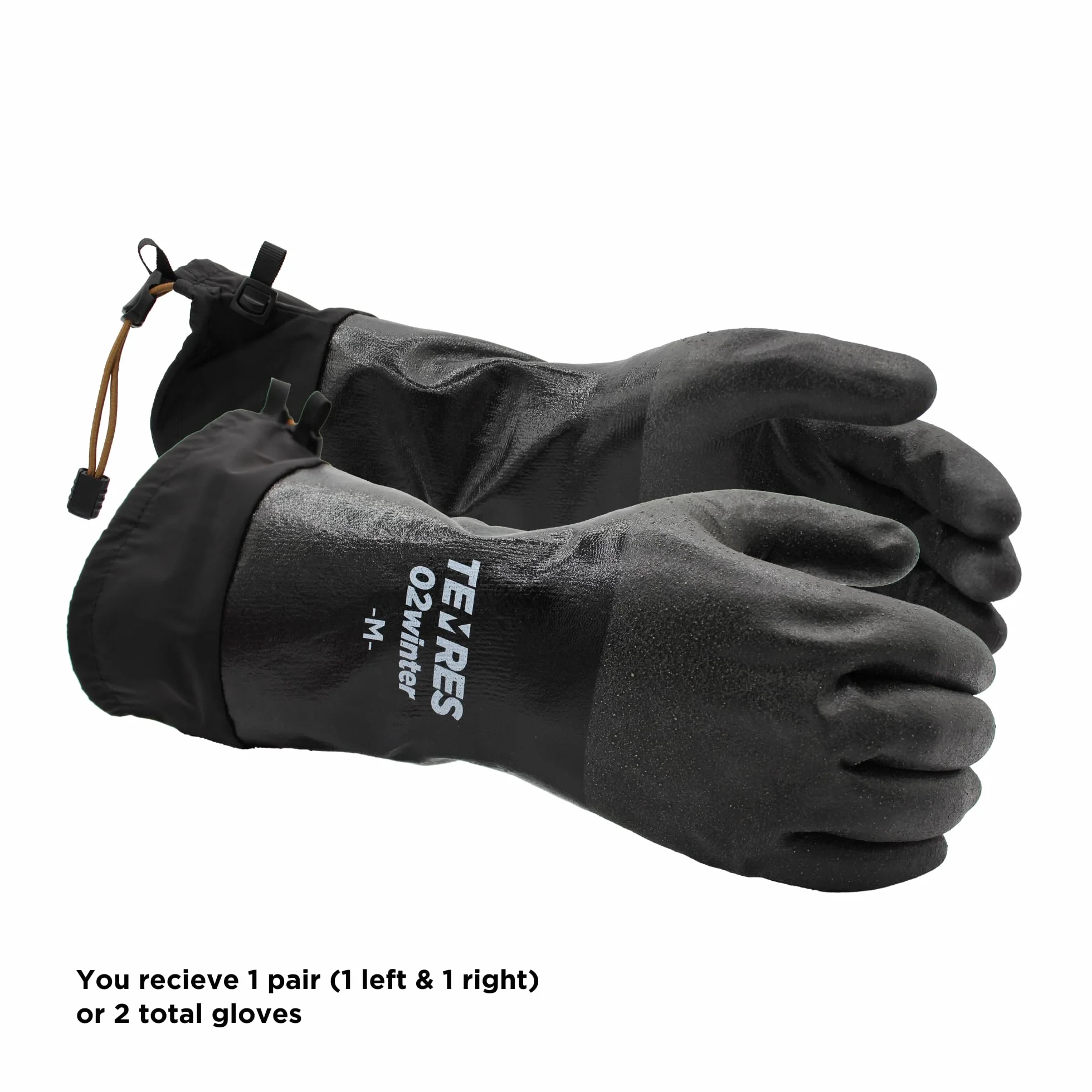 SHOWA 282-02 Waterproof Breathable Insulated Winter Snow Sports Glove with Extended Cuff, Medium (1 Pair)