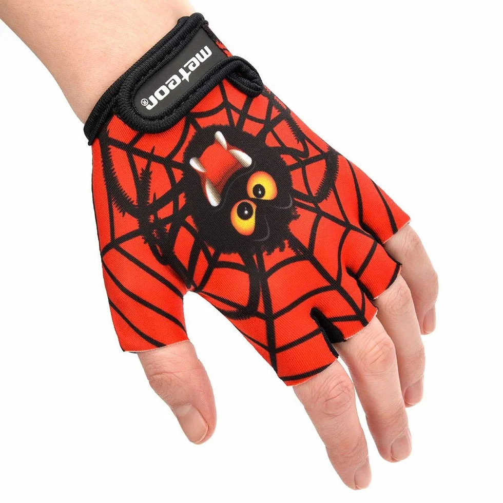 Rękawiczki Rowerowe Dziecięce Rekawiczki dla Dzieci na Rower Ochronne Żelowe Rękawiczki BMX dla Chłopców Dziewczynek na Piesze Wycieczki na Rolki Hulajnogę Meteor