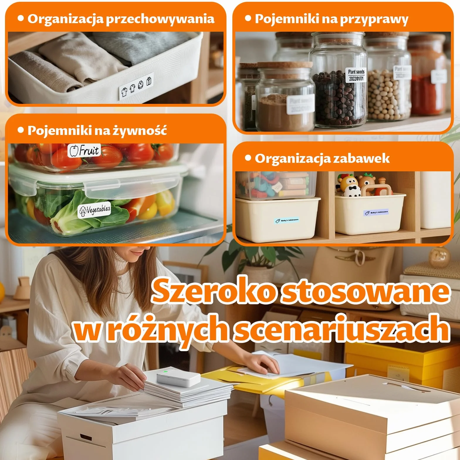 Mini przenośna drukarka etykiet Bluetooth drukarka termiczna z naklejkami, kompatybilna z systemami iOS i Android, drukarka naklejek odpowiednia do biura domowego, szkoły, sklepu