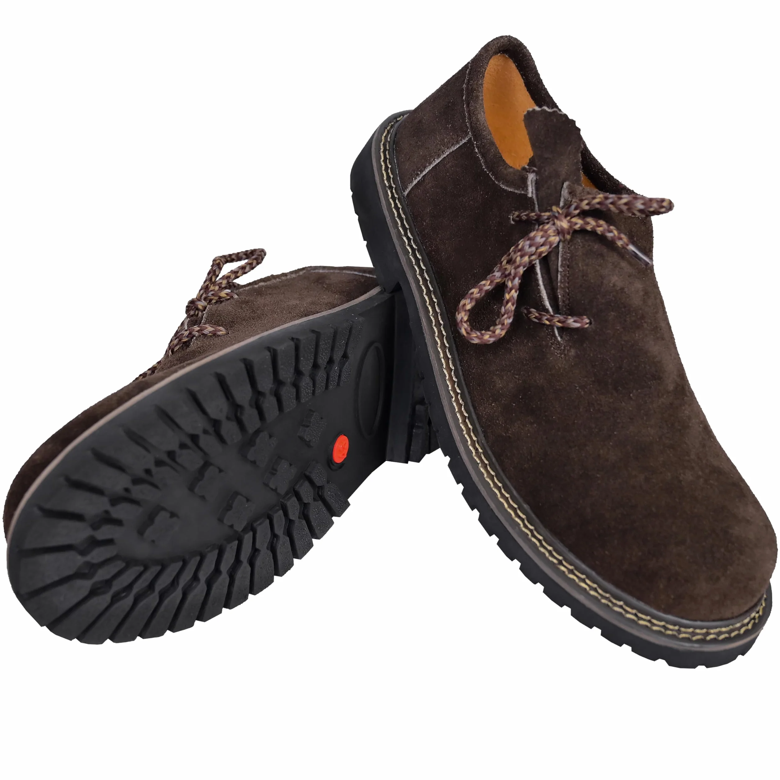 Męskie buty do stroju ludowego, wysokiej jakości buty ludowe dla mężczyzn, skórzane buty na Oktoberfes