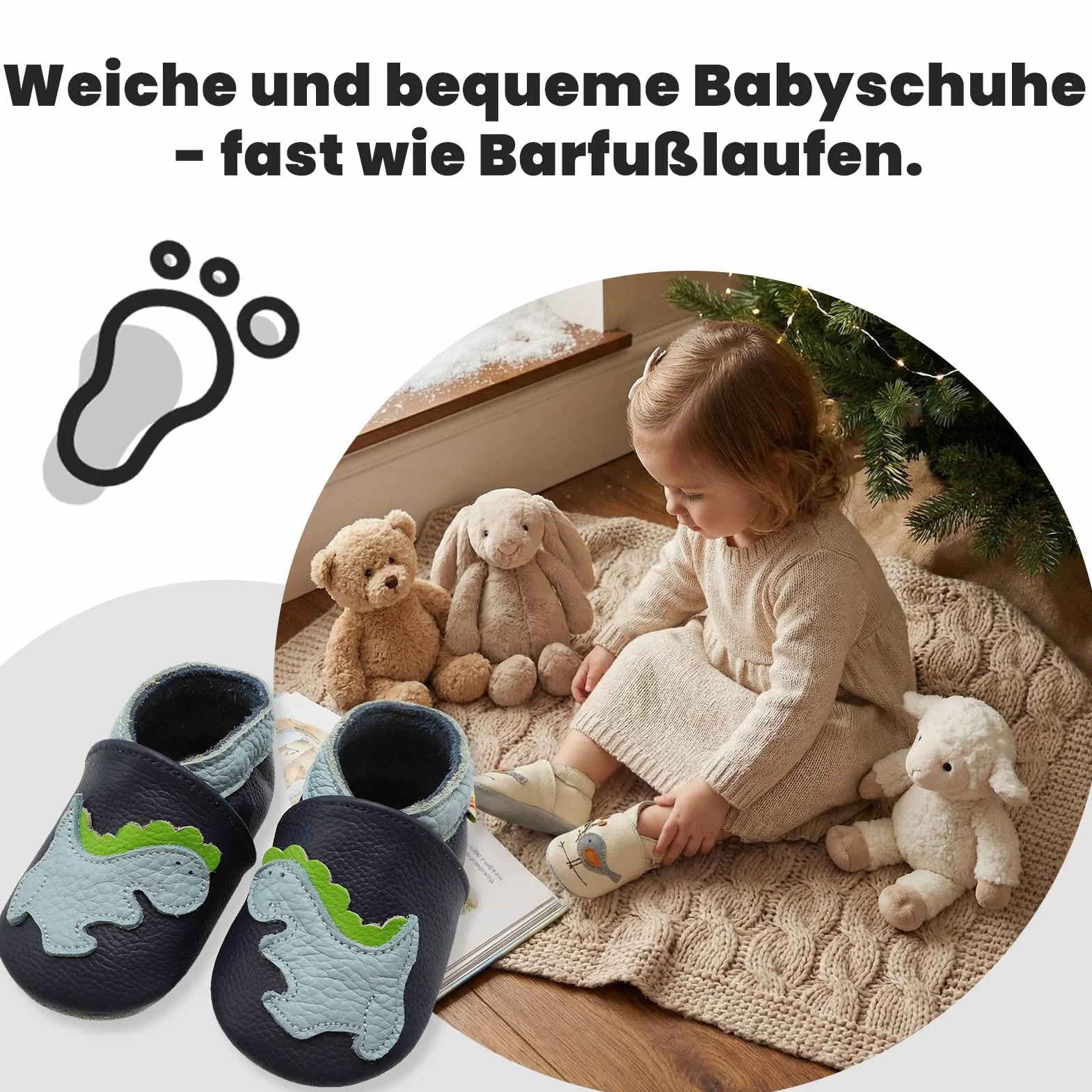 YALION Chłopce buty do raczkowania dla dziewczynek i małych dzieci, miękka skóra, buty do nauki chodzenia, kapcie dla niemowląt z zamszowymi podeszwami, różne style