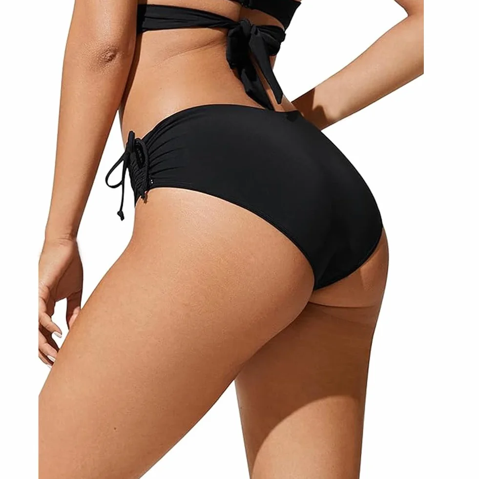 flintronic Damskie spodnie od bikini, wysokie stany, damskie szorty kąpielowe, majtki bikini, spodnie bikini, kontrola brzucha, na lato