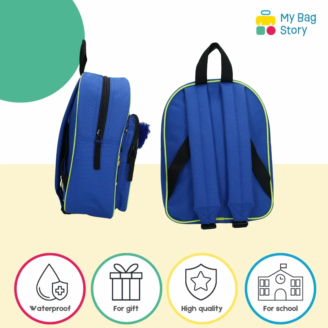 mybagstory - Plecak chłopięcy 3D Sonic - Niebieski - Dziecięcy - Szkoła - Przedszkole - Żłobek - Torba szkolna - Rozmiar 31 cm - Regulowane ramiączka - Pomysł na prezent, Sonic - Niebieski, enfant