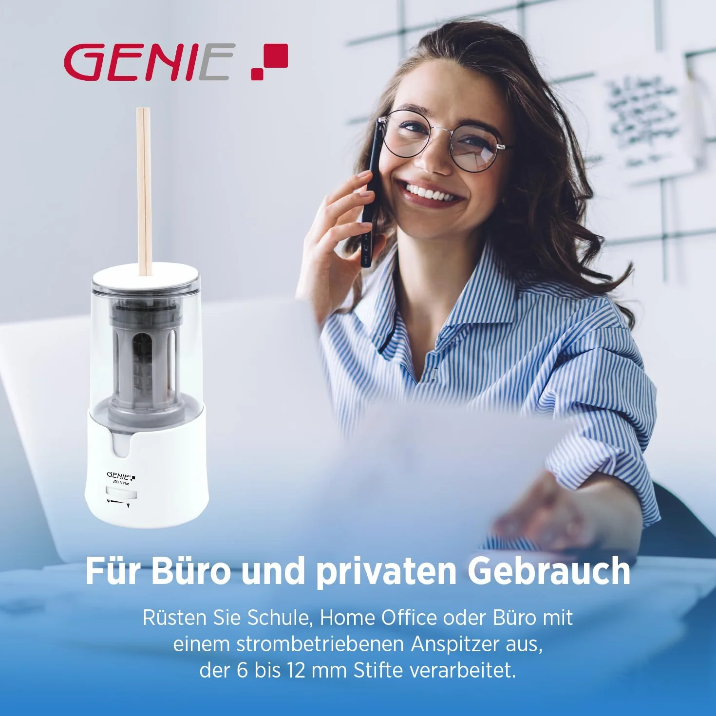GENIE 200 A Plus, elektryczna temperówka, biała